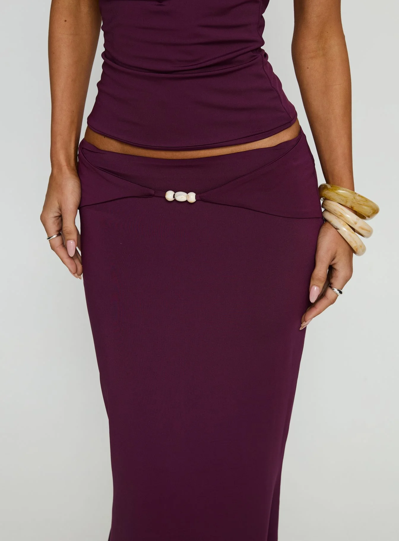 Vanecia Maxi Skirt Purple