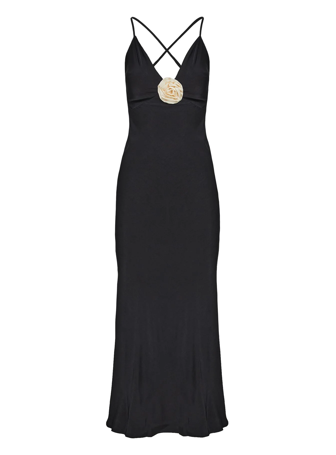 Modine Bias Cut Maxi Dress Black