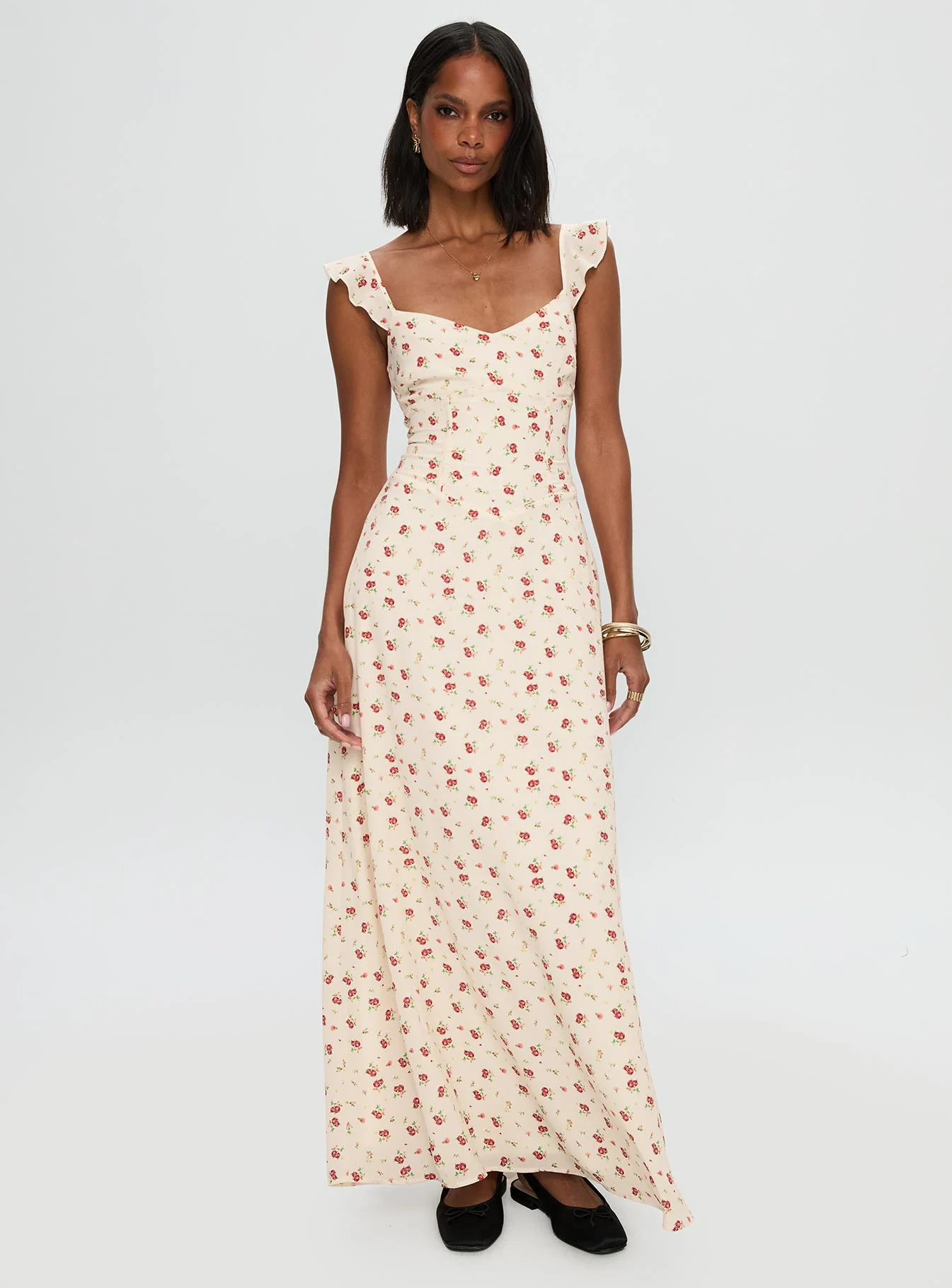 Maryana Maxi Dress Cream / Multi