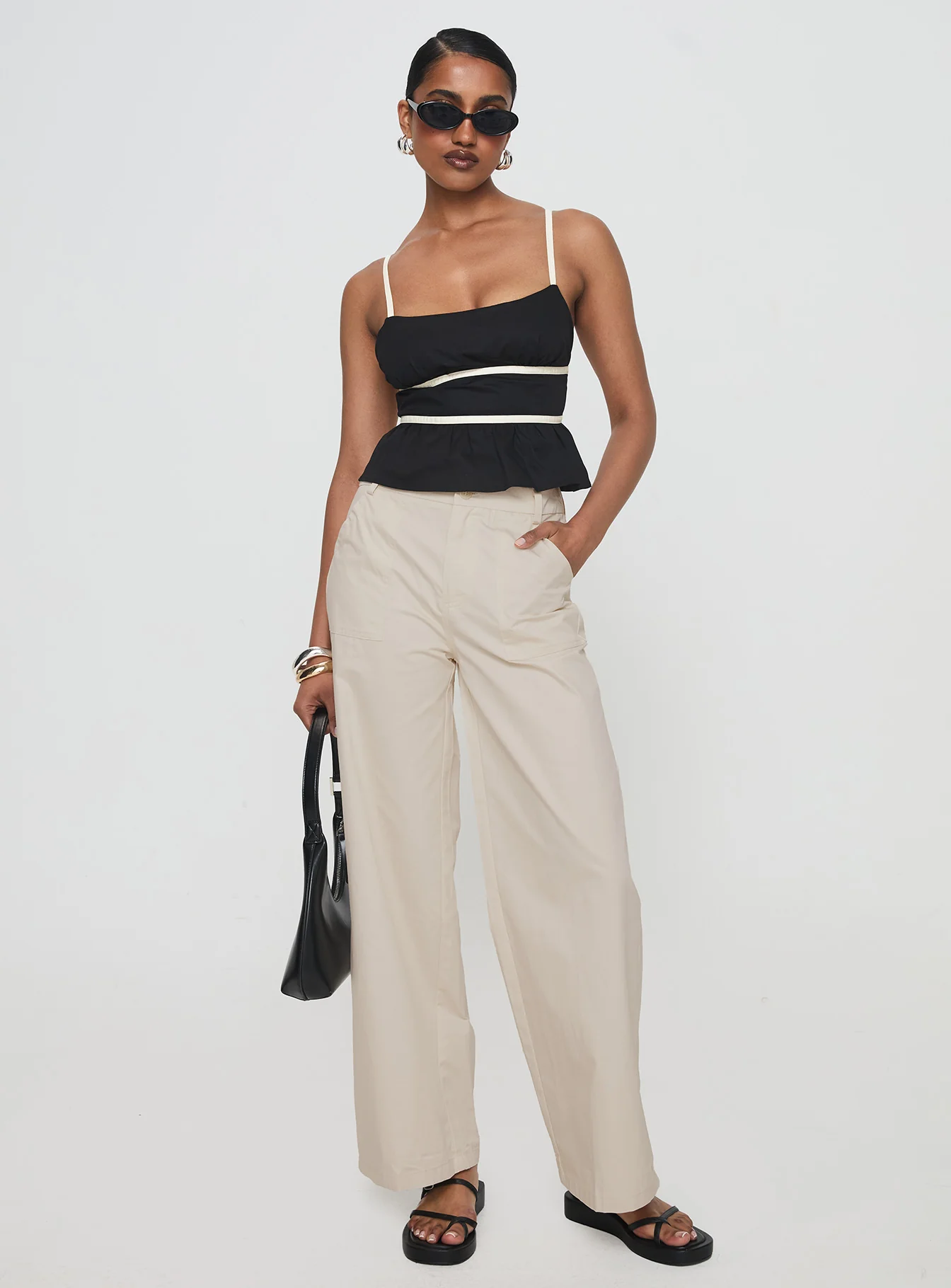 Daxon Top Black / Cream