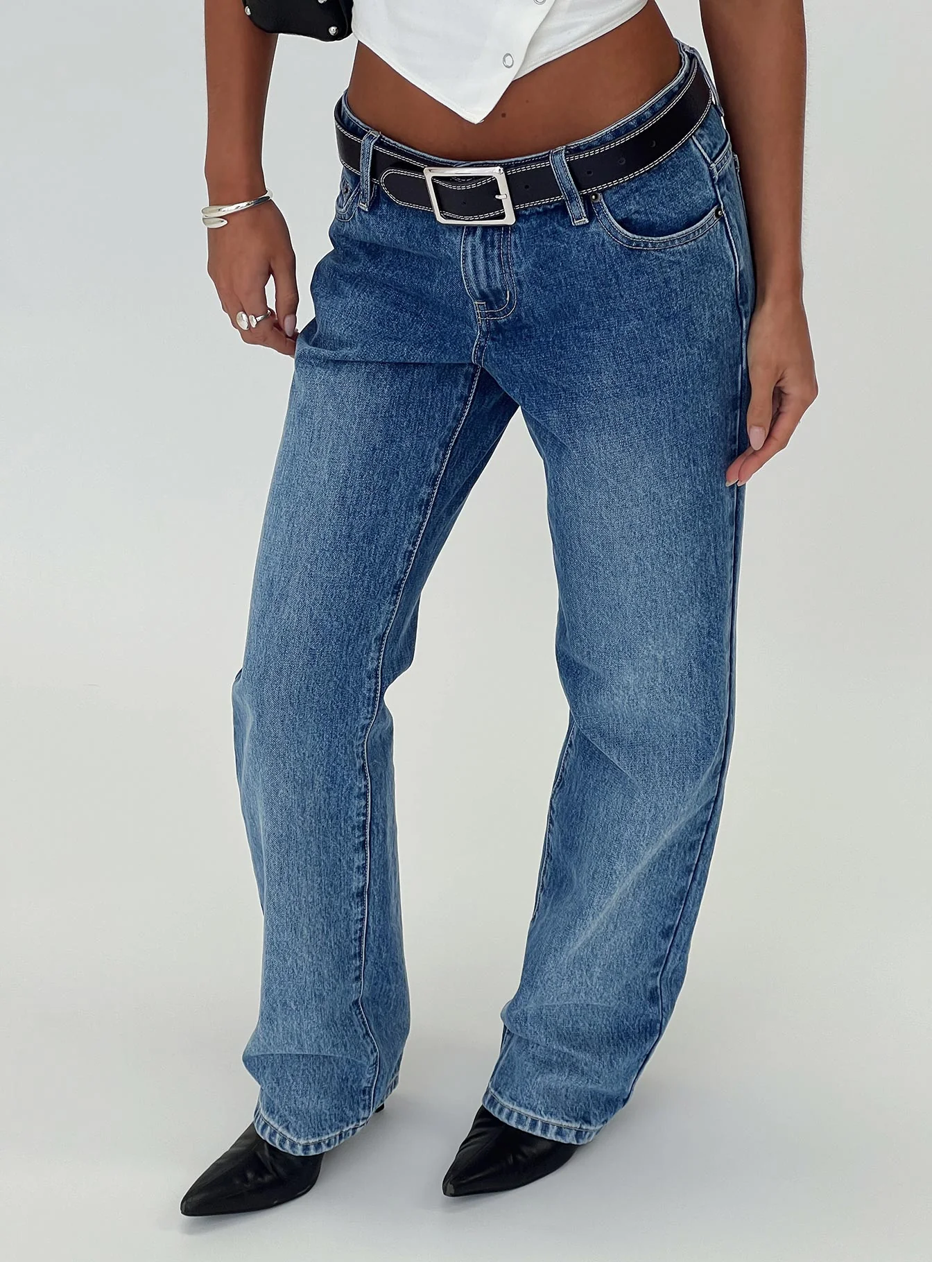 Better Half Low Rise Straight Leg Jeans Horizon Blue