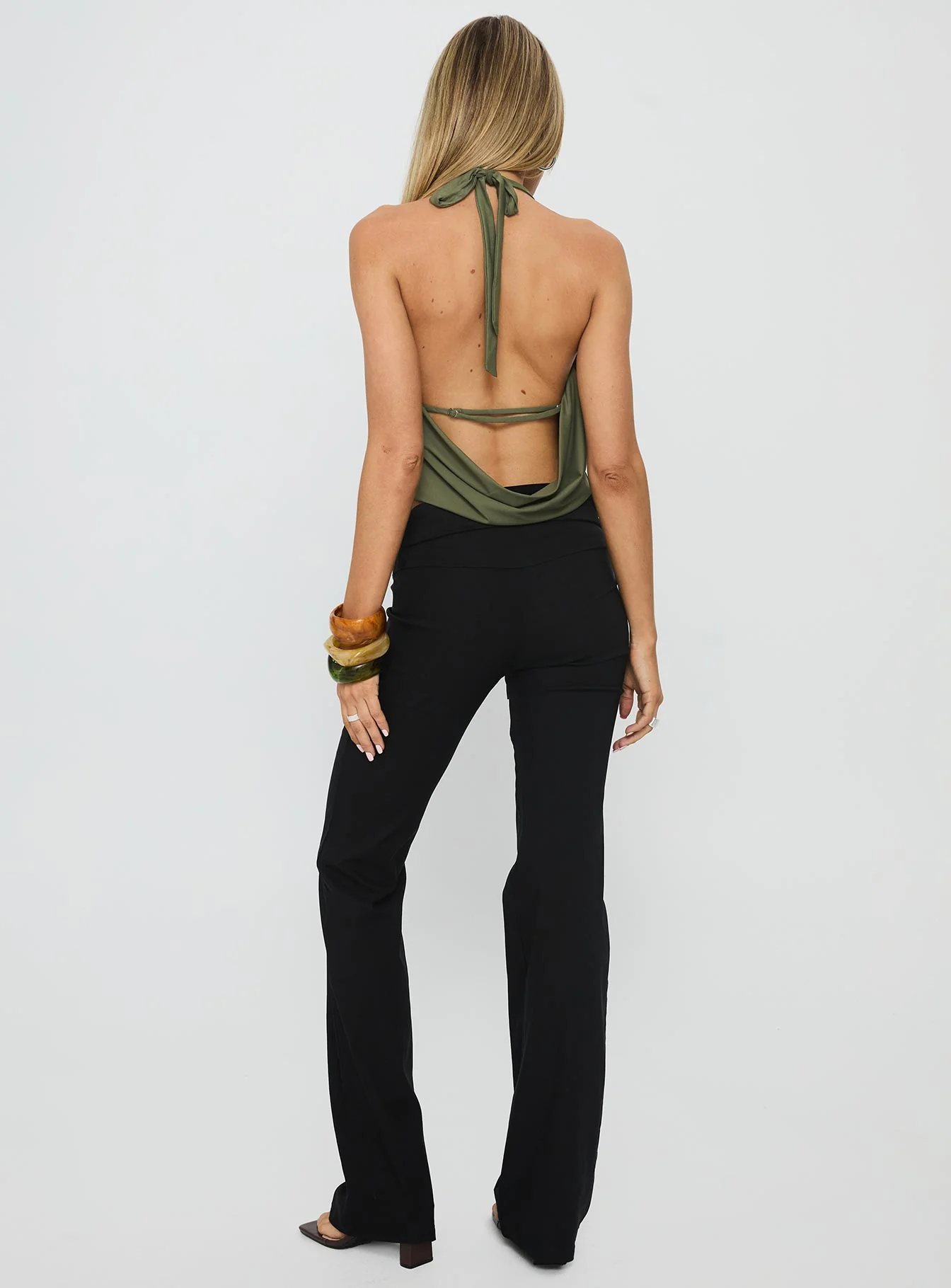 Twinflame Low Rise Hardware Pants Black