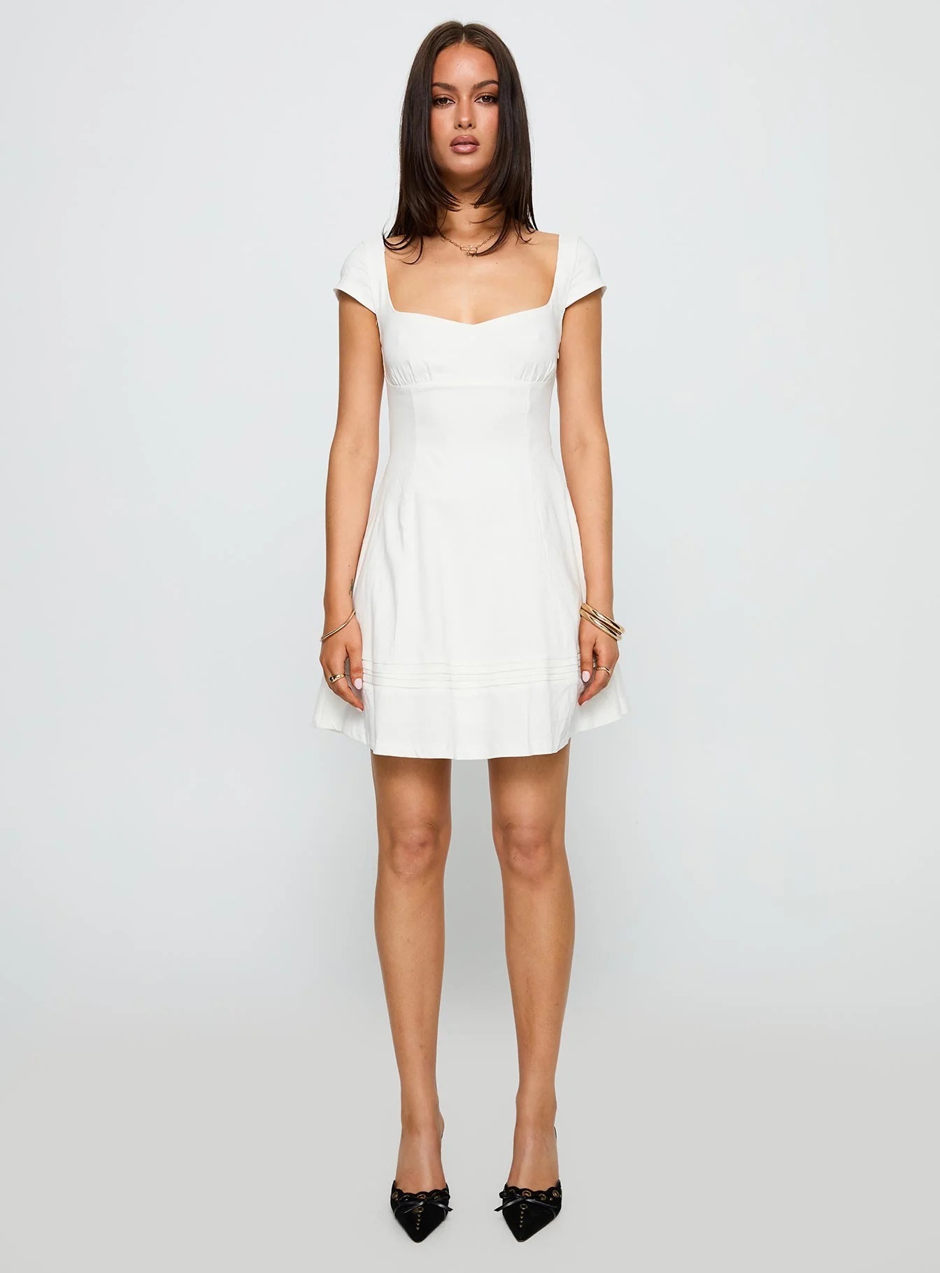 Infinite Wonders Mini Dress White