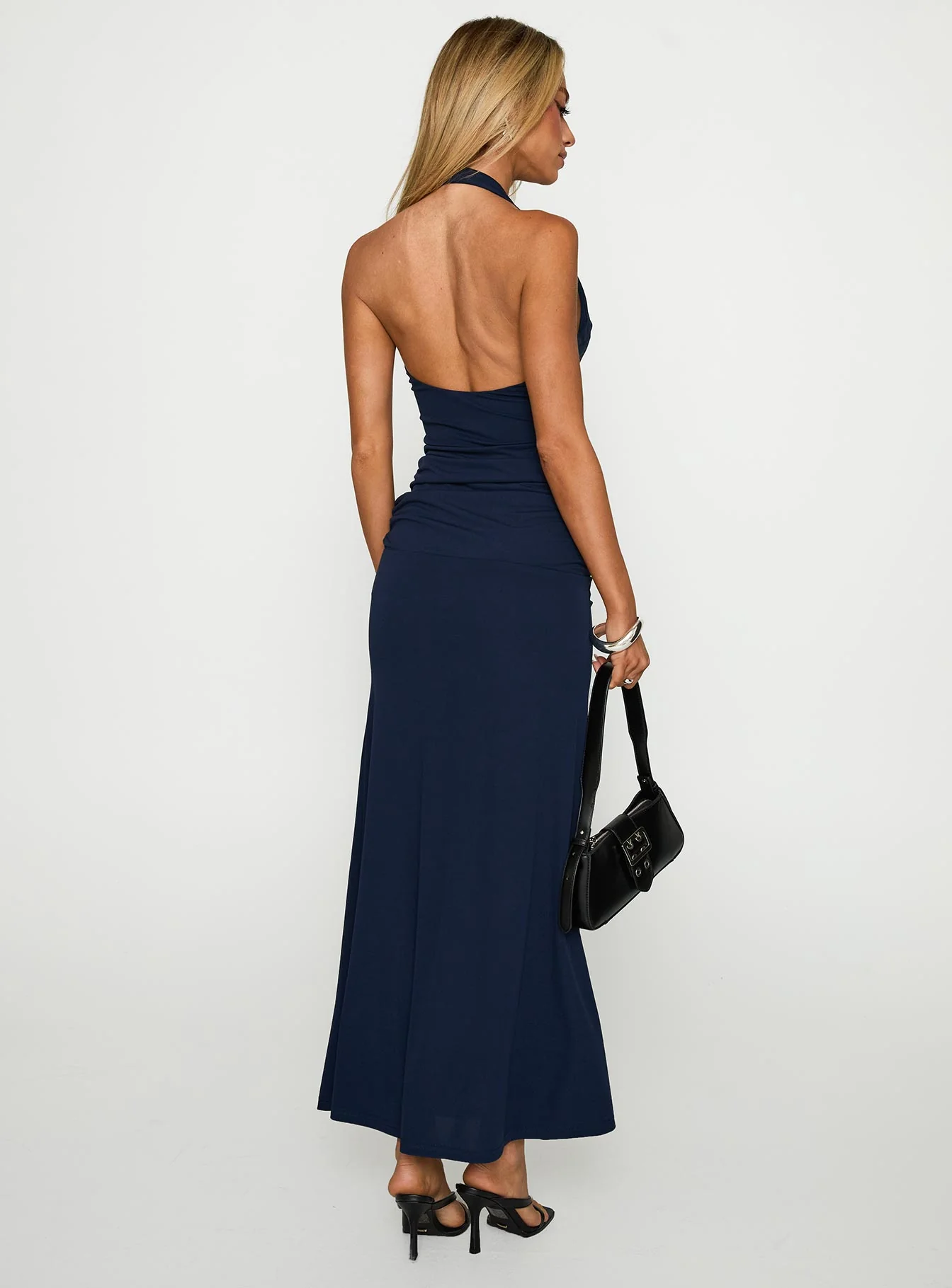Casino Halter Maxi Navy