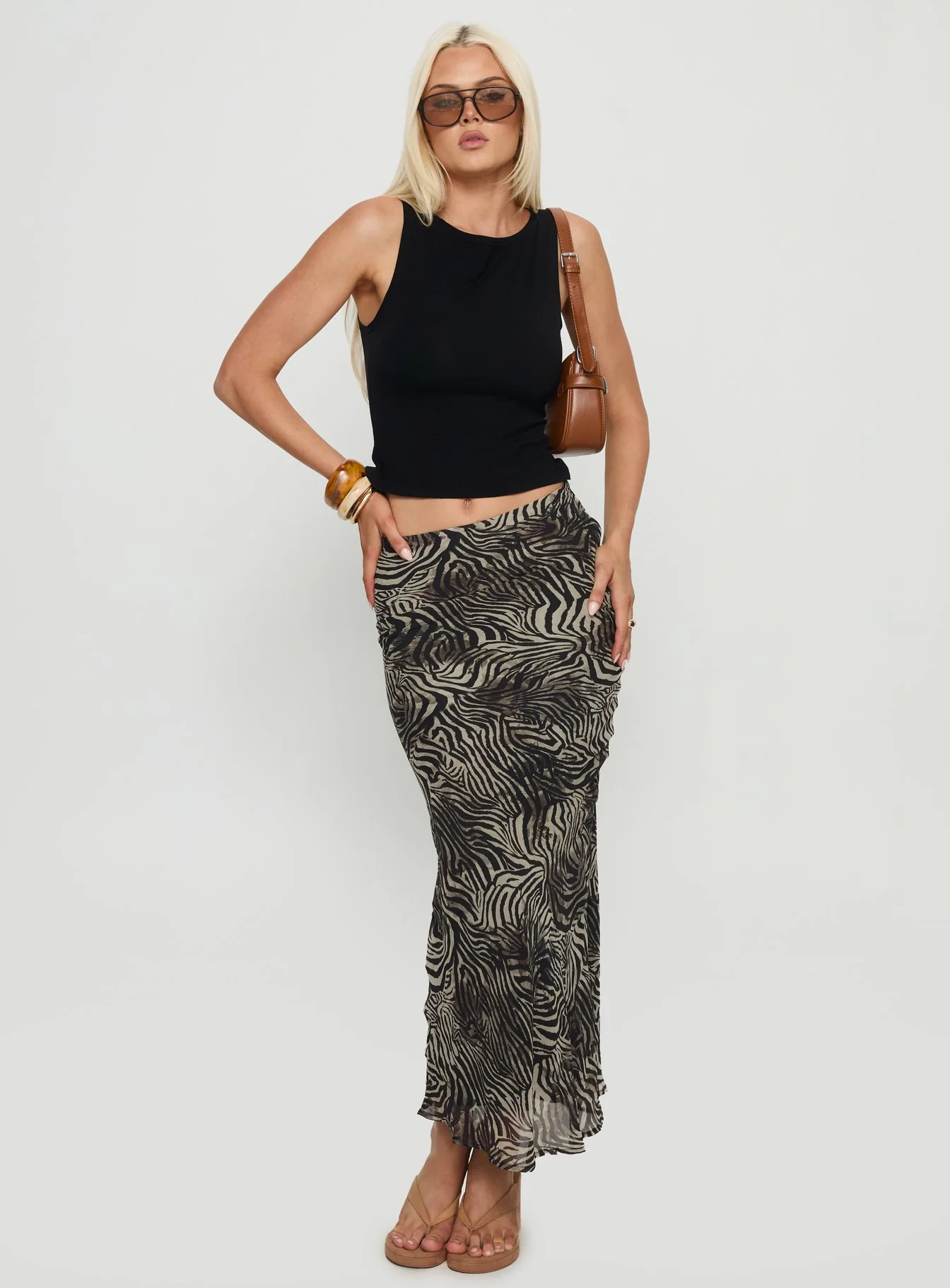 Kathrynne Maxi Skirt Animal