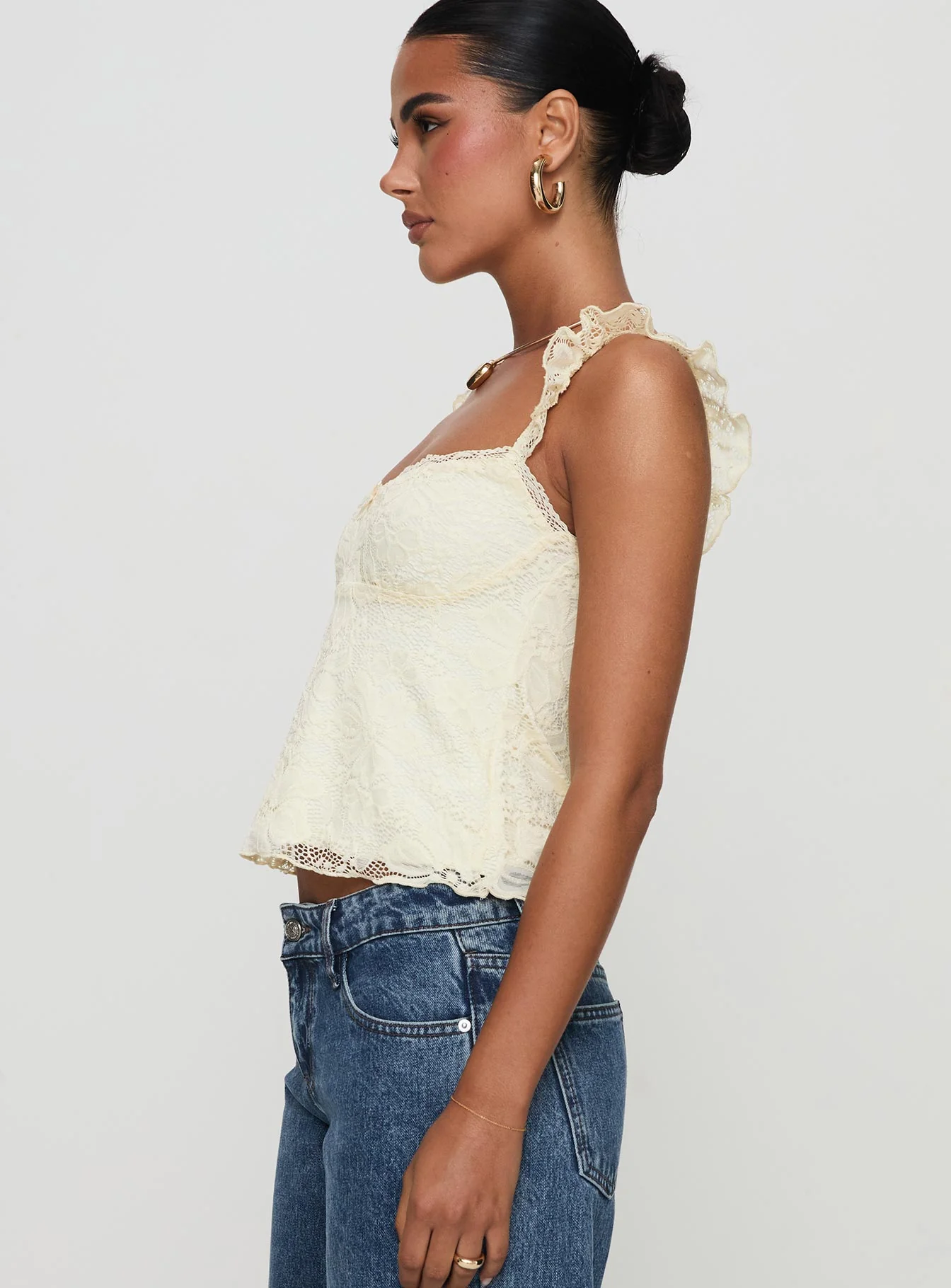 Madaleine Lace Top Cream