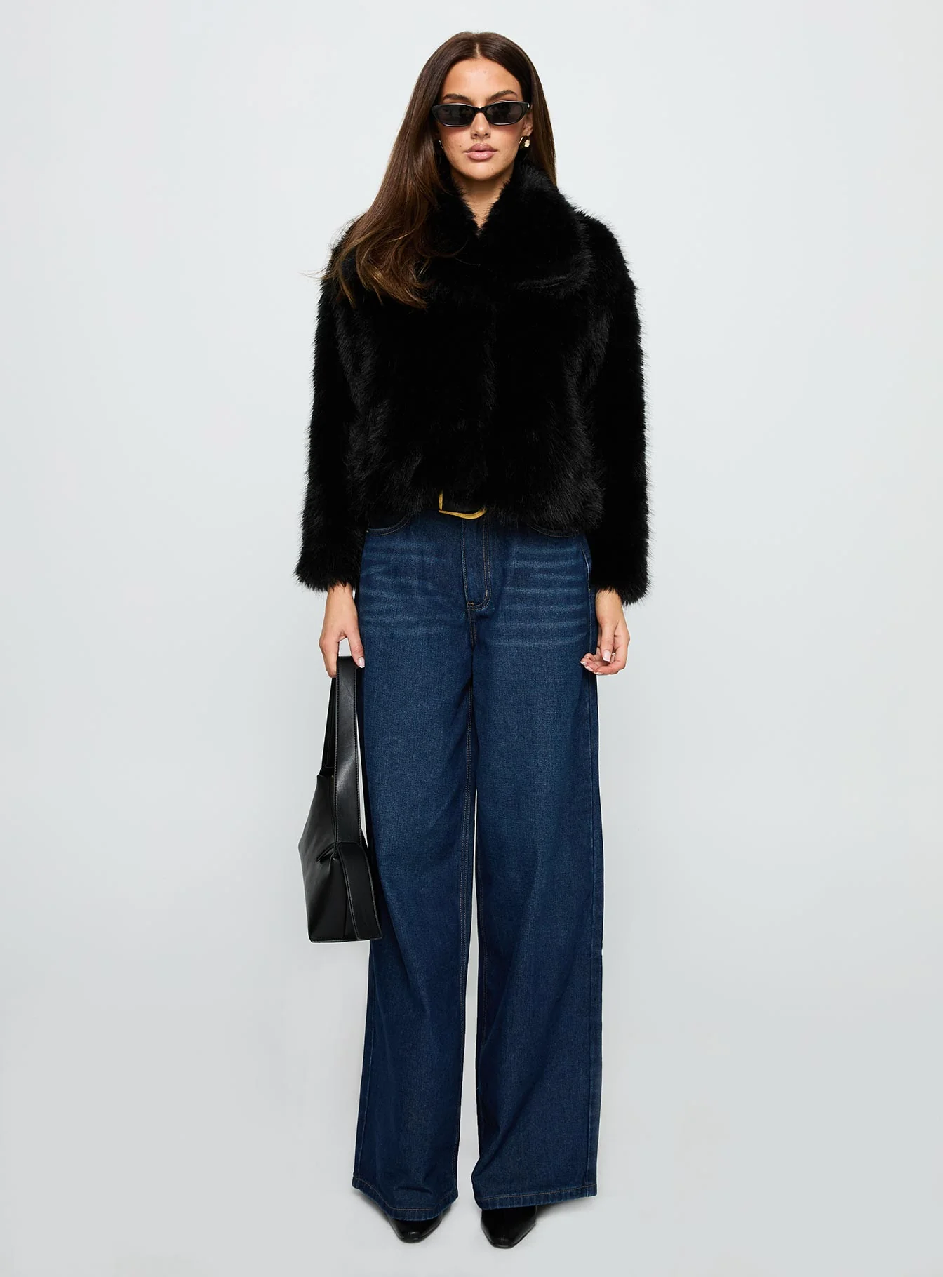 Wayland Faux Fur Jacket Black