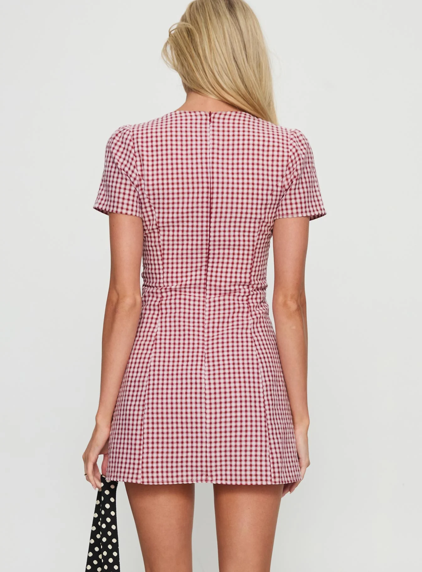Loveliness Playsuit Red Check
