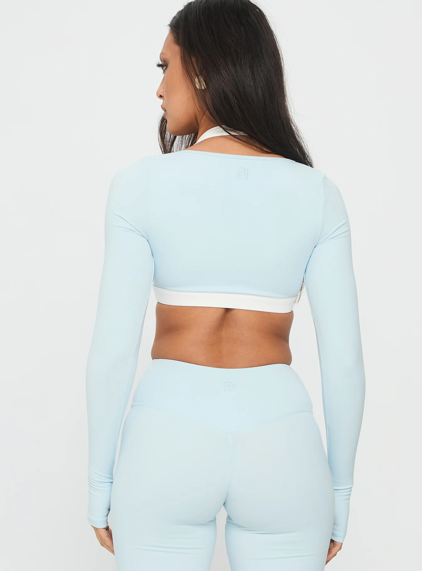 Vitality Long Sleeve Active Crop Blue
