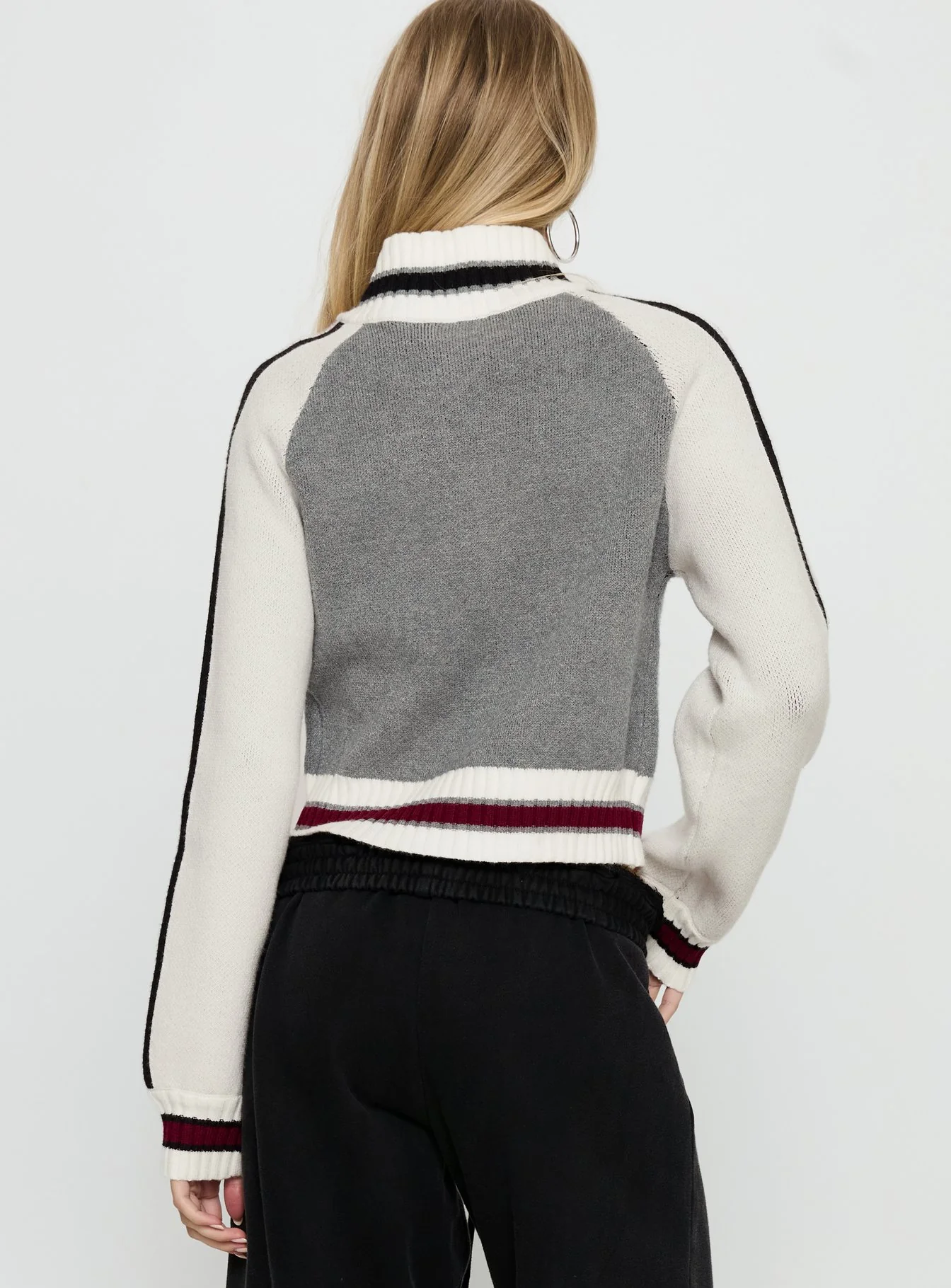 Tilar Knit Jacket Grey Multi