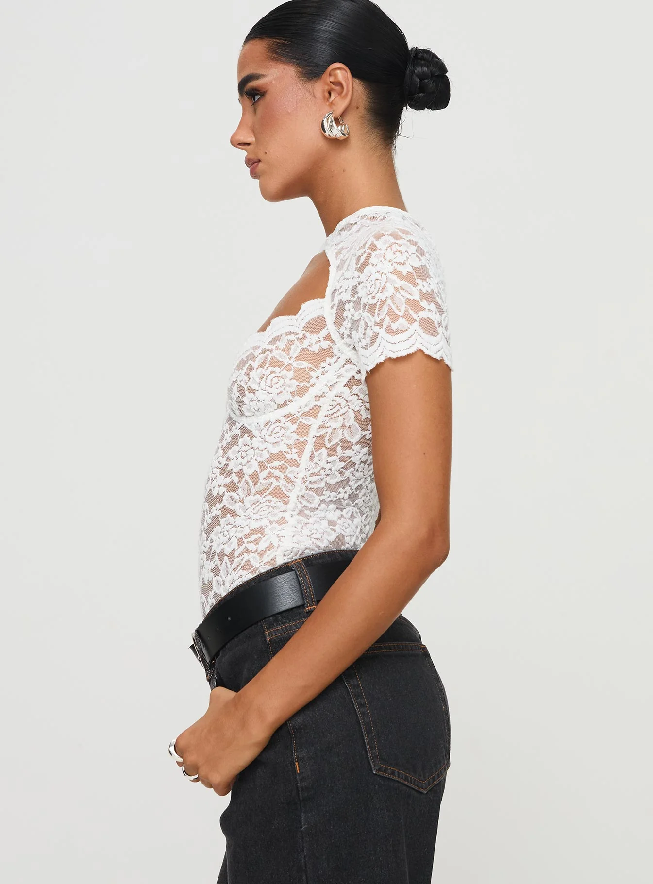 Giallo Bodysuit White