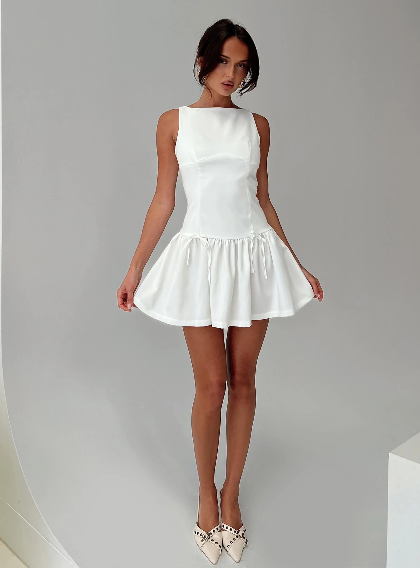 Milienne Mini Dress White