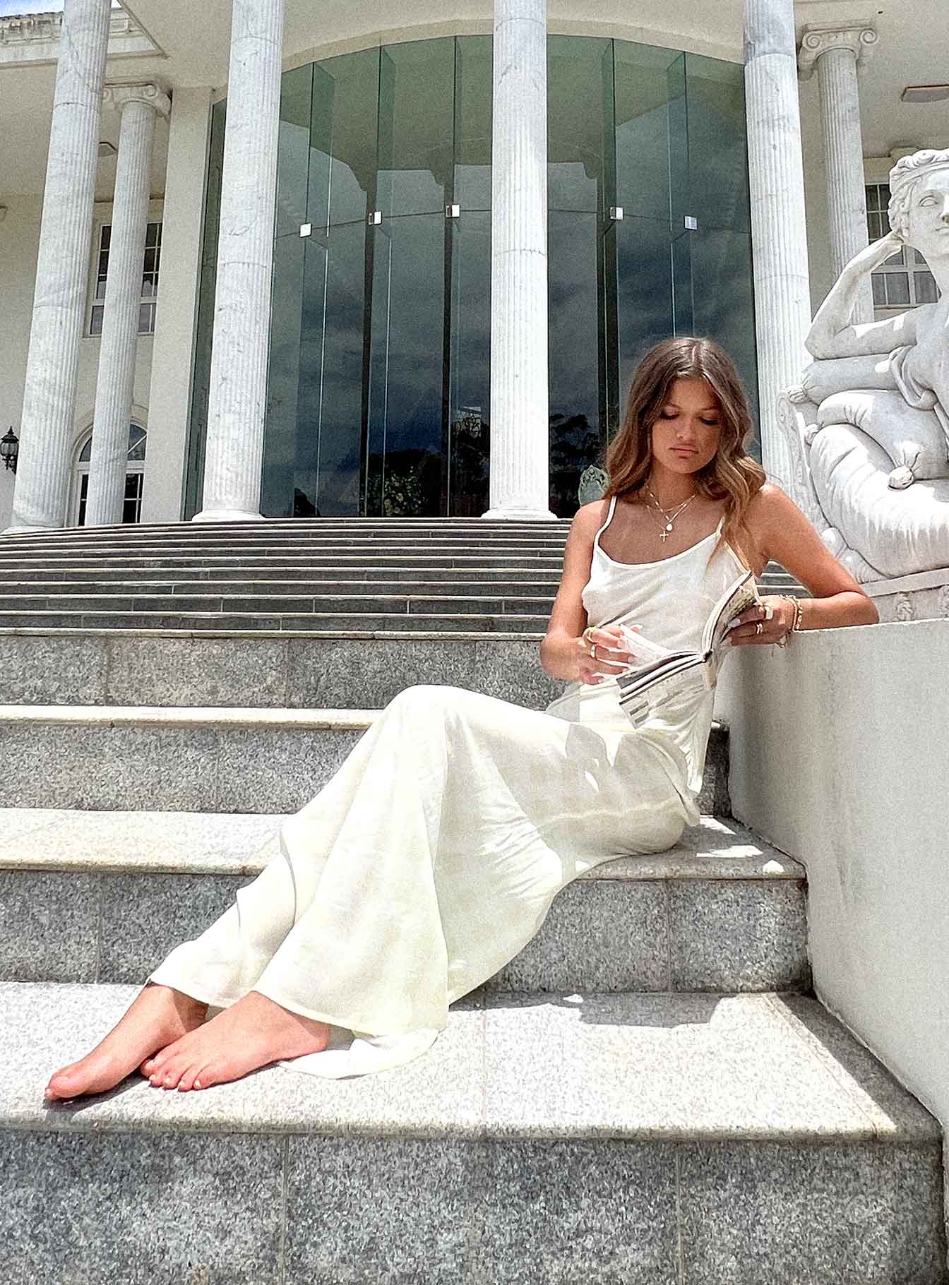 Karamu Maxi Dress Cream