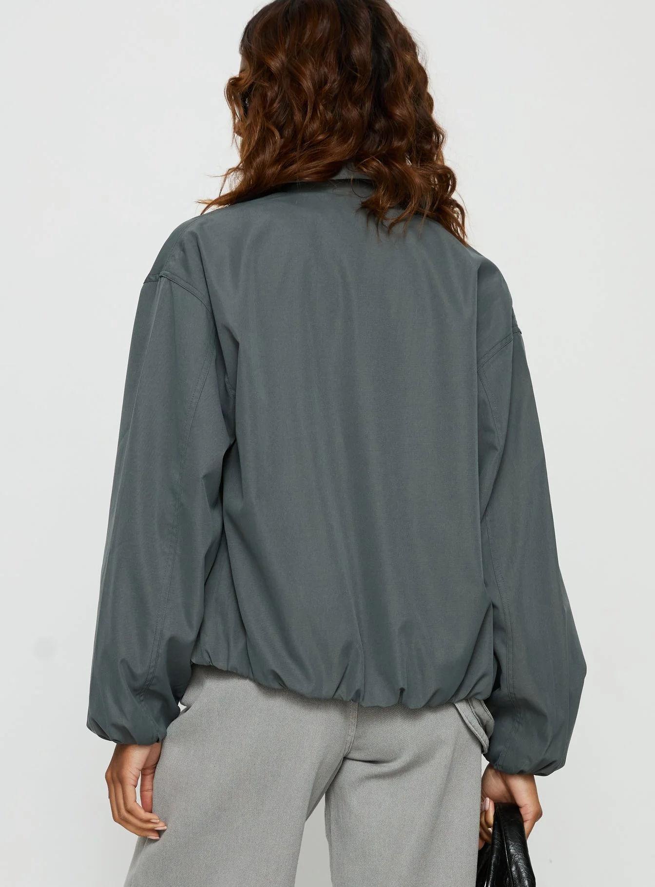 Donetta Collared Jacket Charcoal