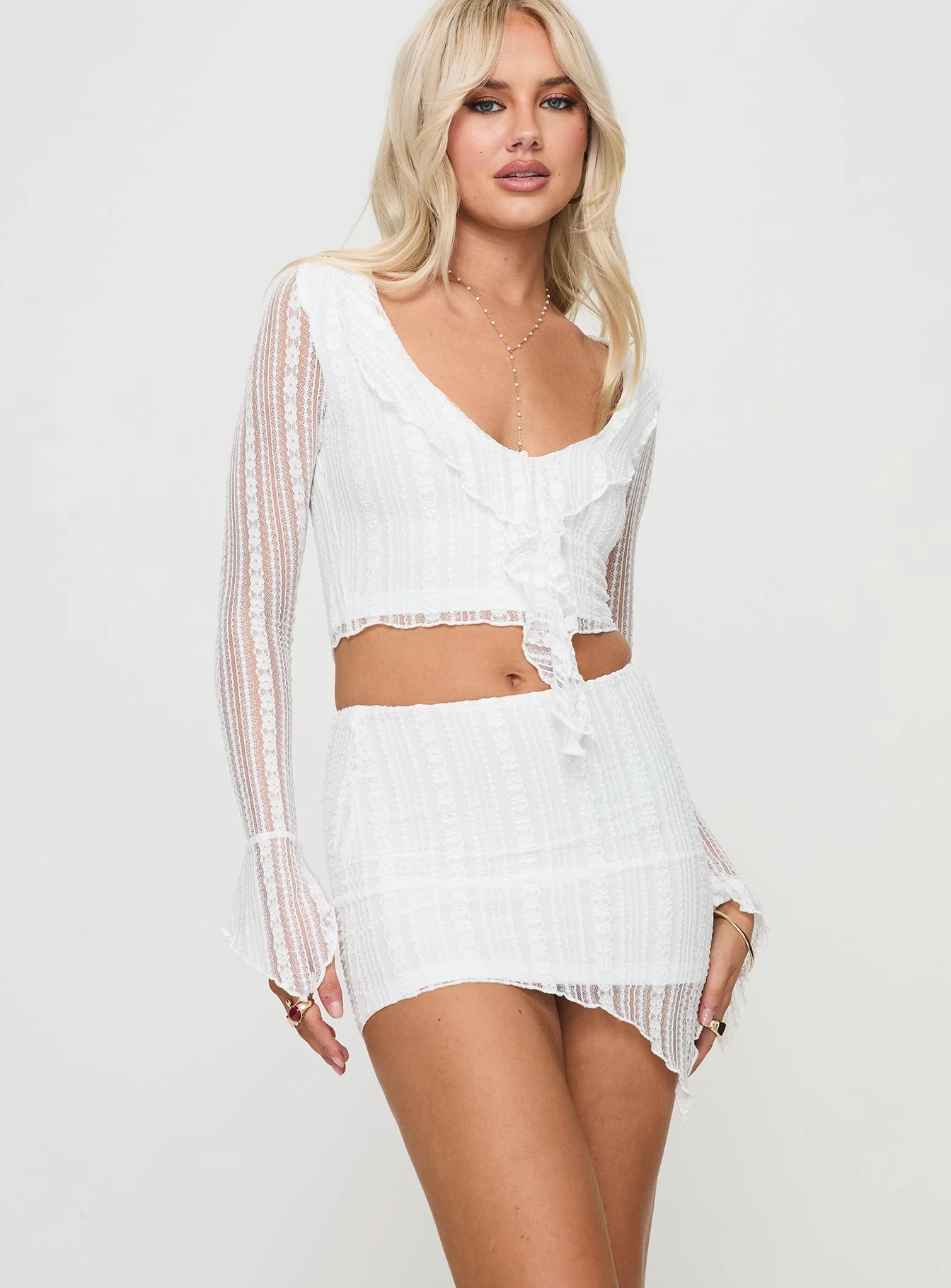 Neroli Frill Set White