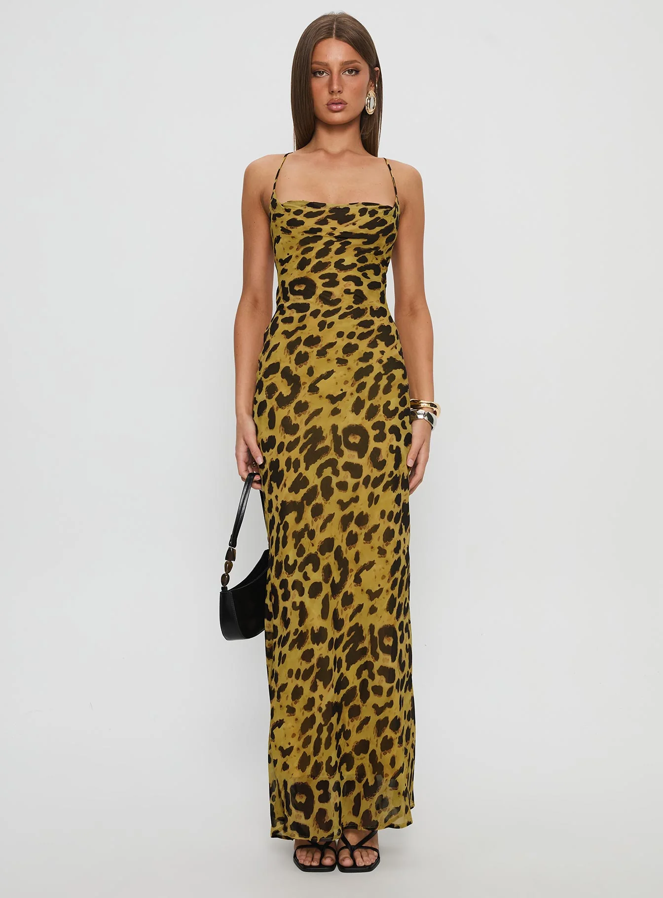 Celena Maxi Dress Leopard