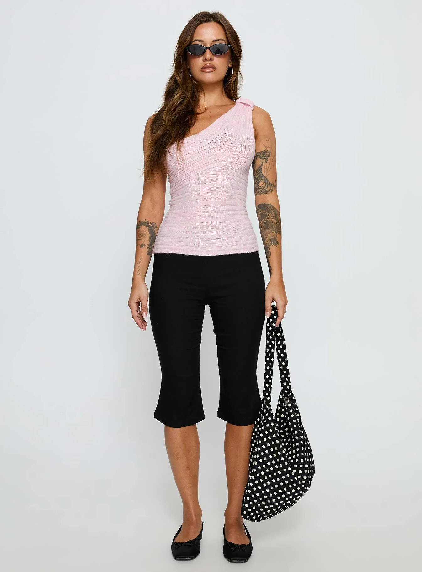 Cornella One Shoulder Top Pink