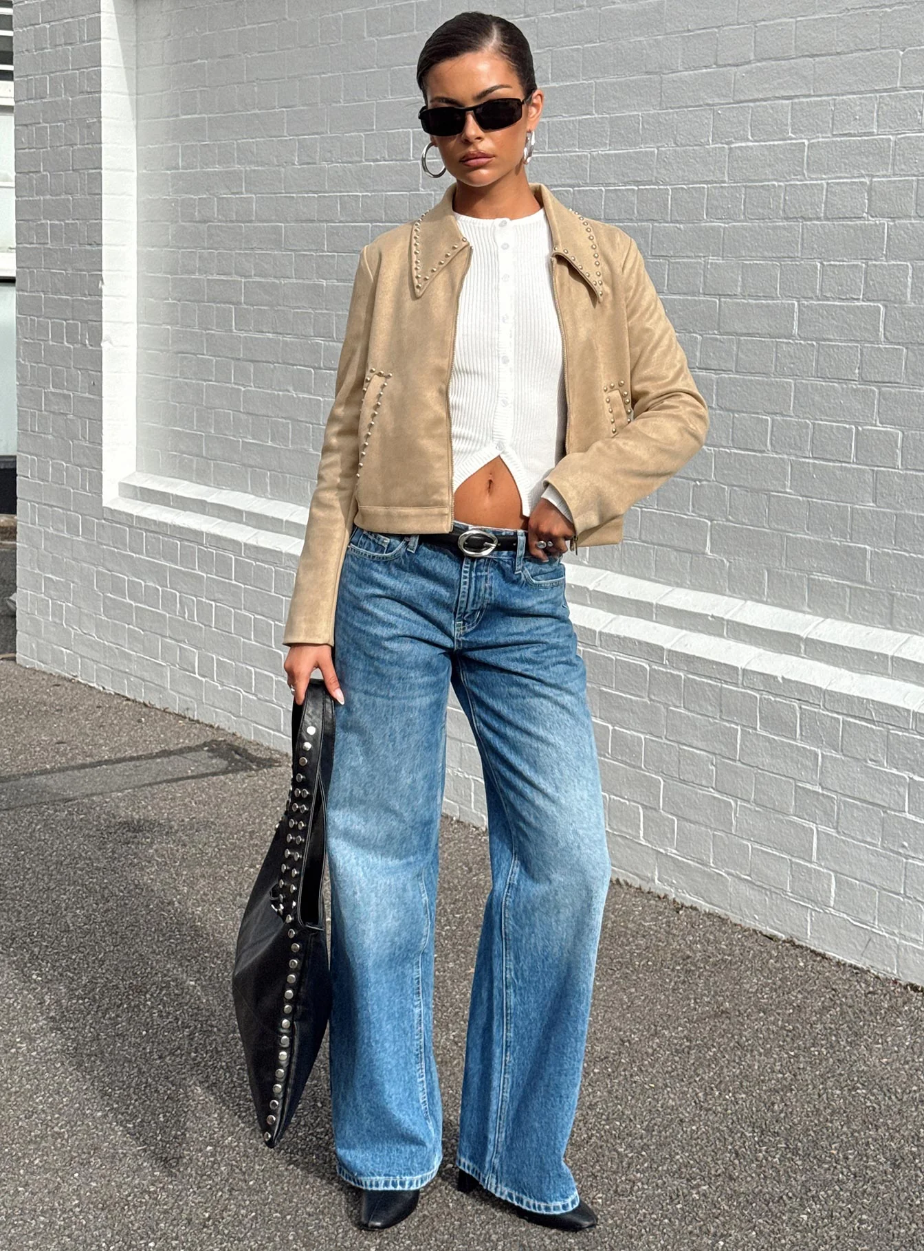 Hurleigh Faux Suede Jacket Brown