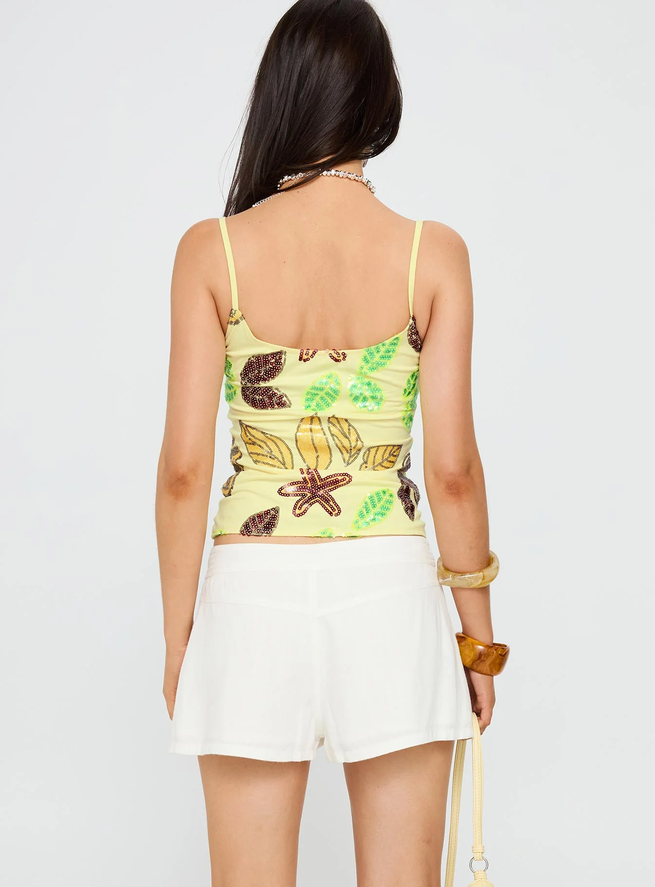 Maesie Tie Up Shorts White