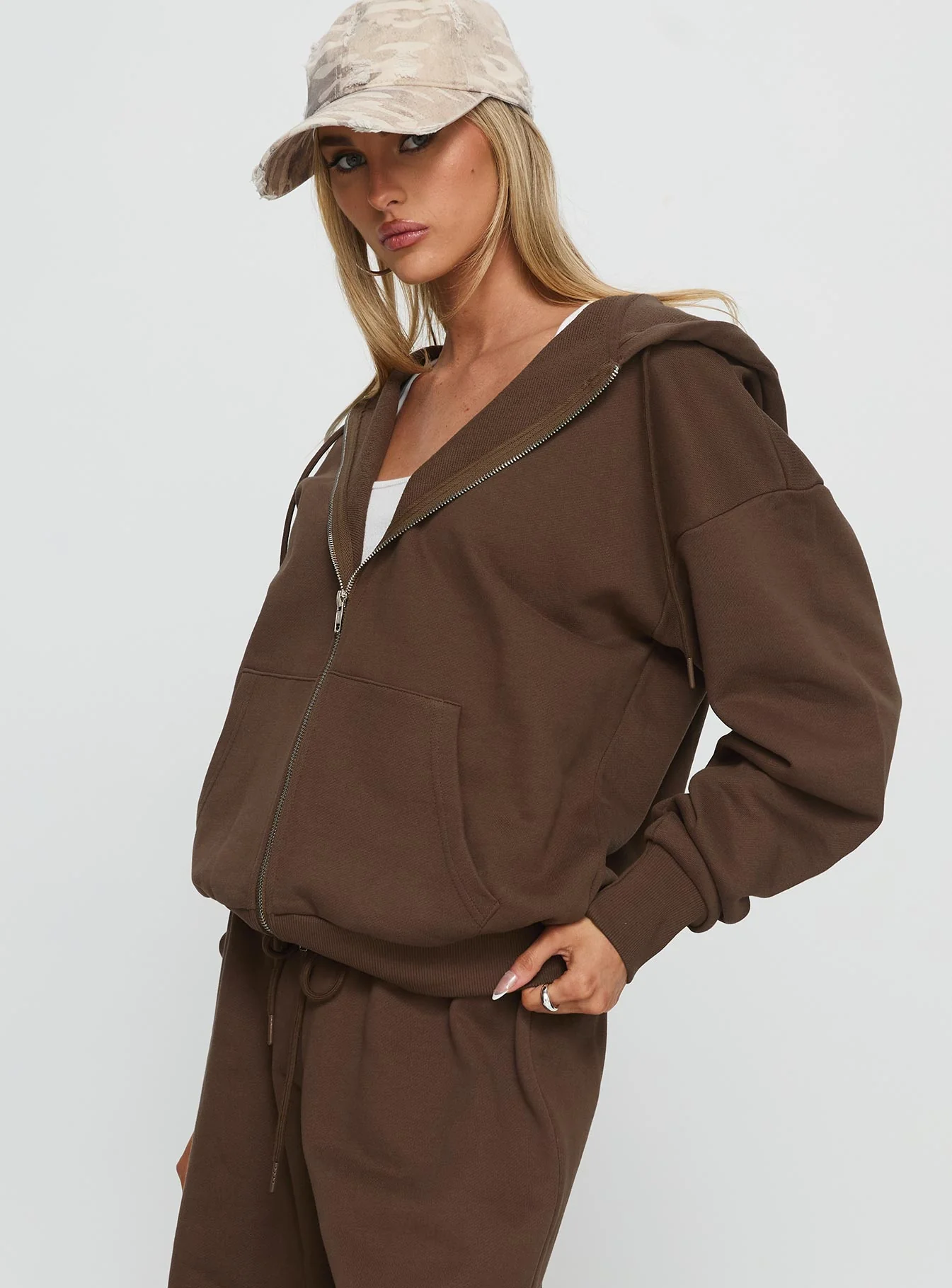 All Day Oversized Hoodie Chocolate