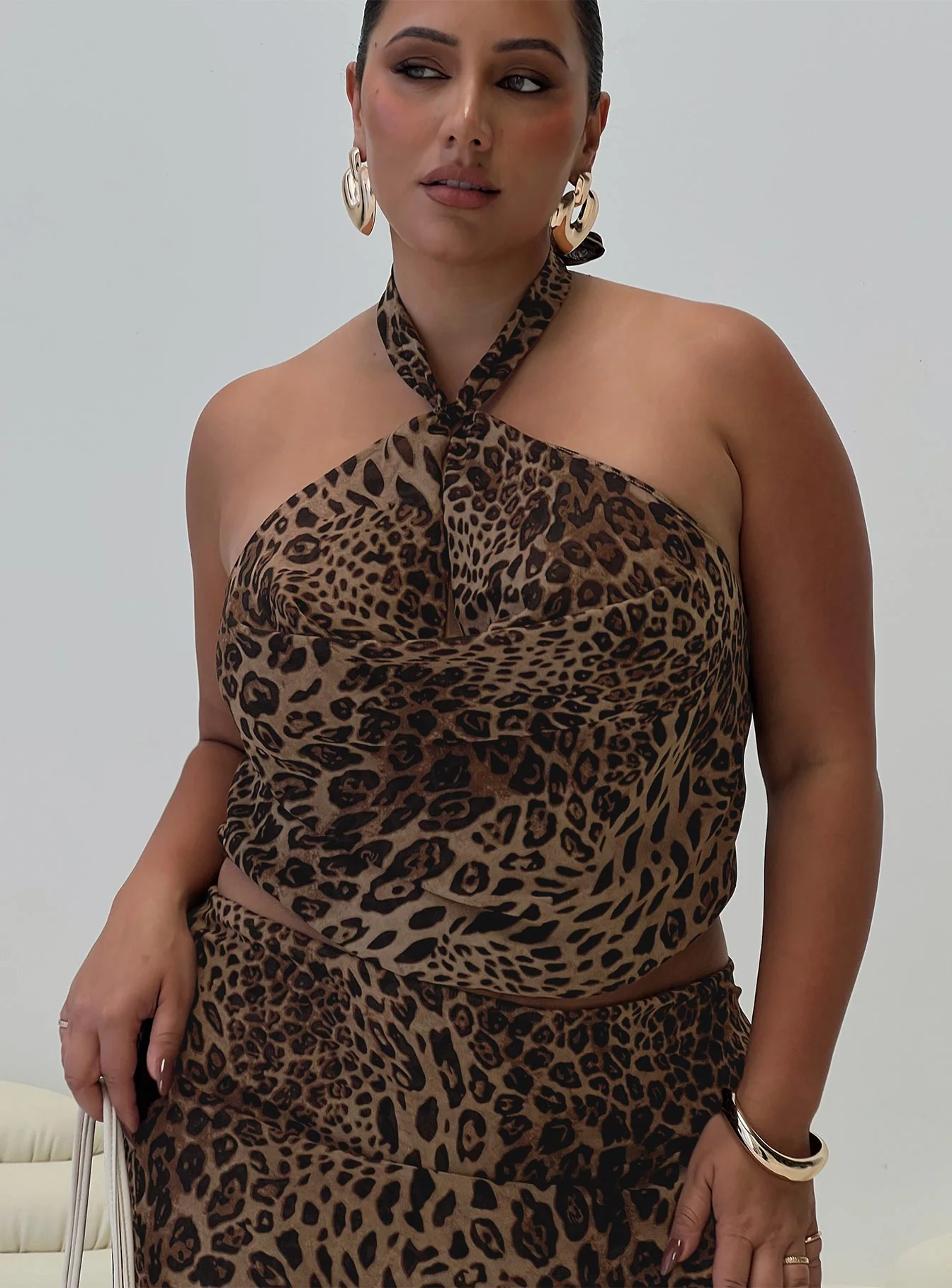 Eleganza Top Leopard Curve