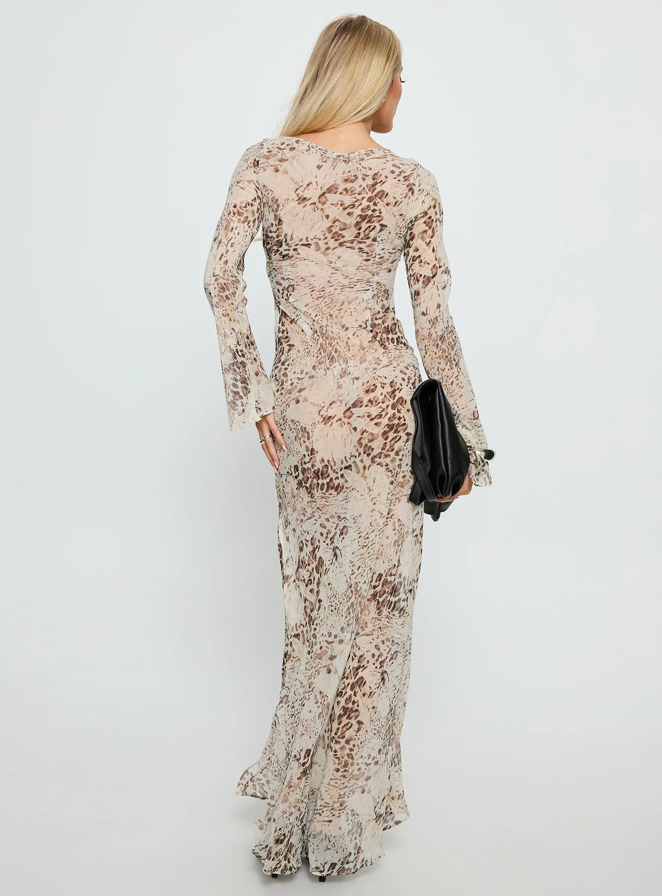 Switch Places Sheer Maxi Dress Animal