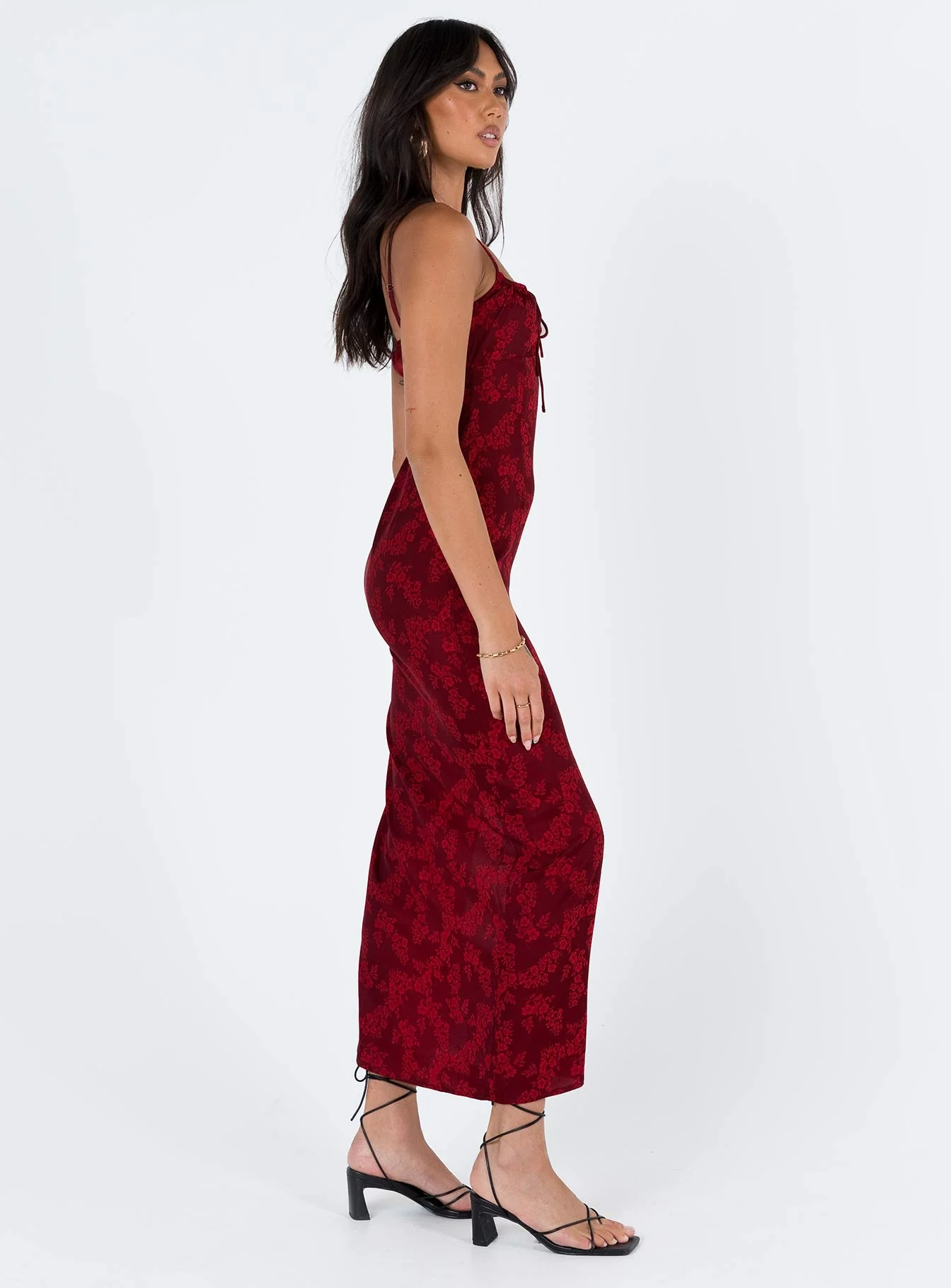 Noda Maxi Dress Burgundy