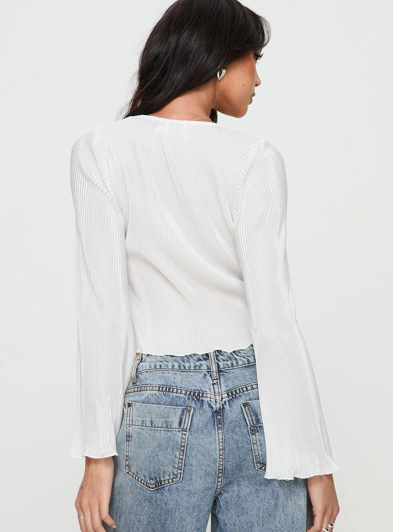 Collis Long Sleeve Top Cream