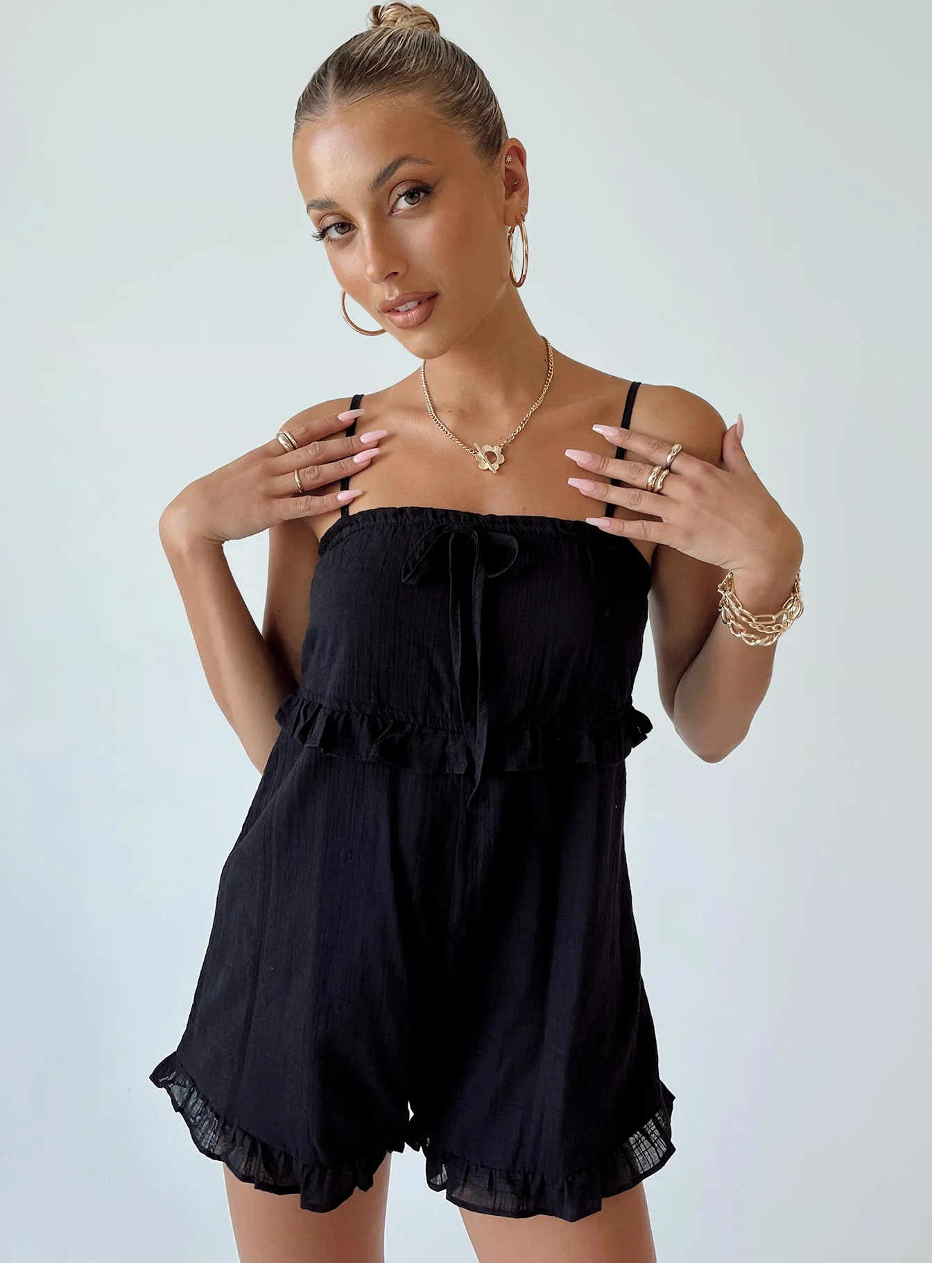 Jennie Romper Black