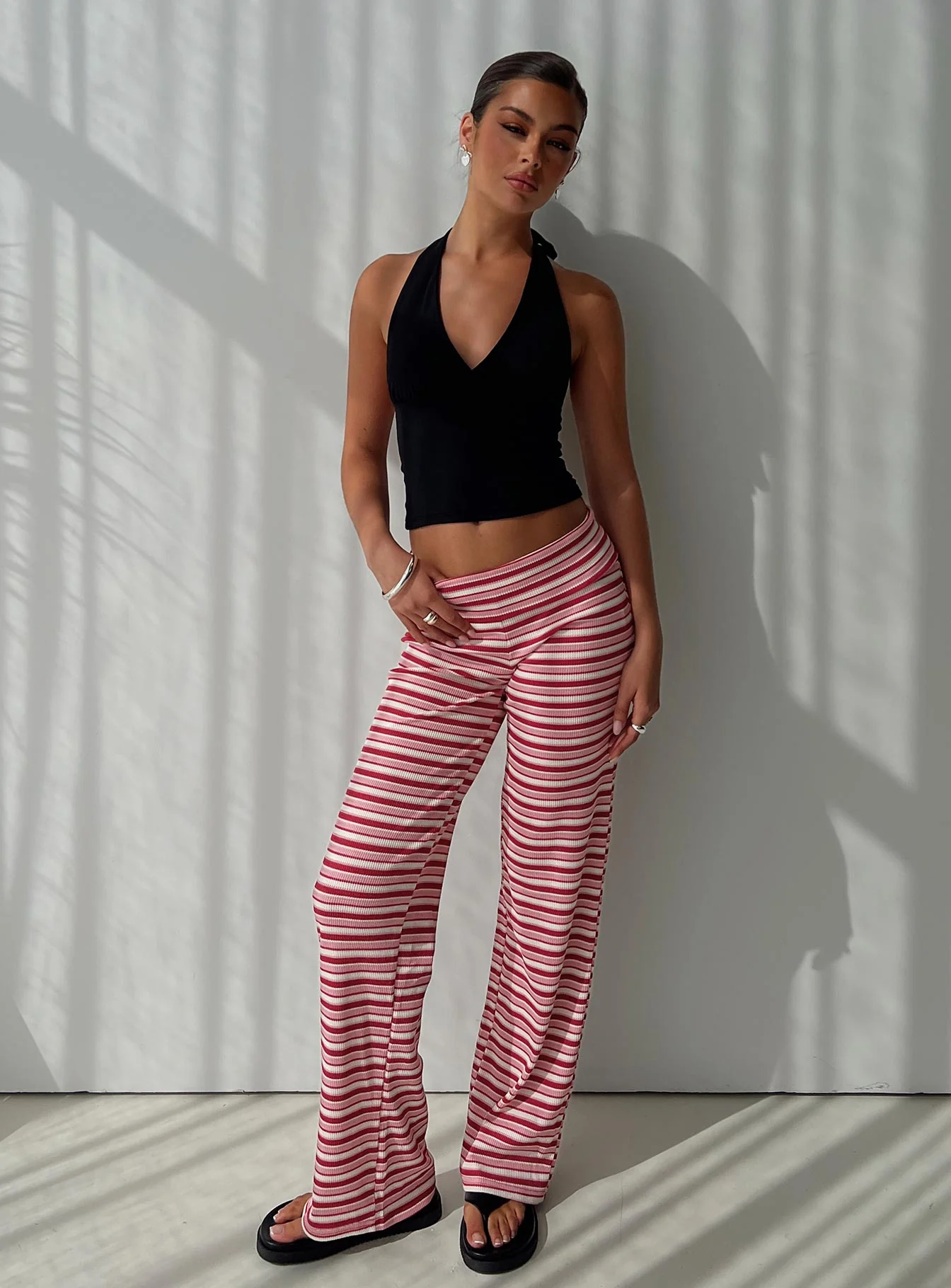 Dreamgirl Folded Pant Pink Multi
