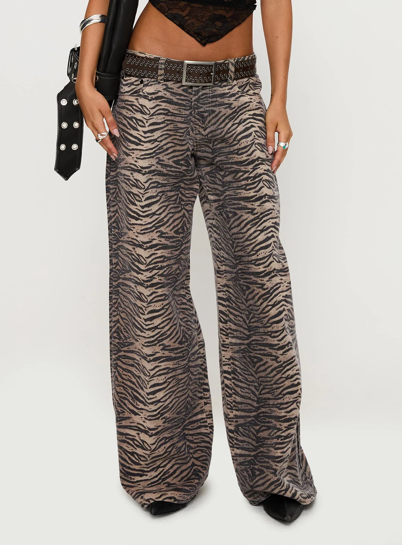Radical Low Rise Baggy Jeans Tiger