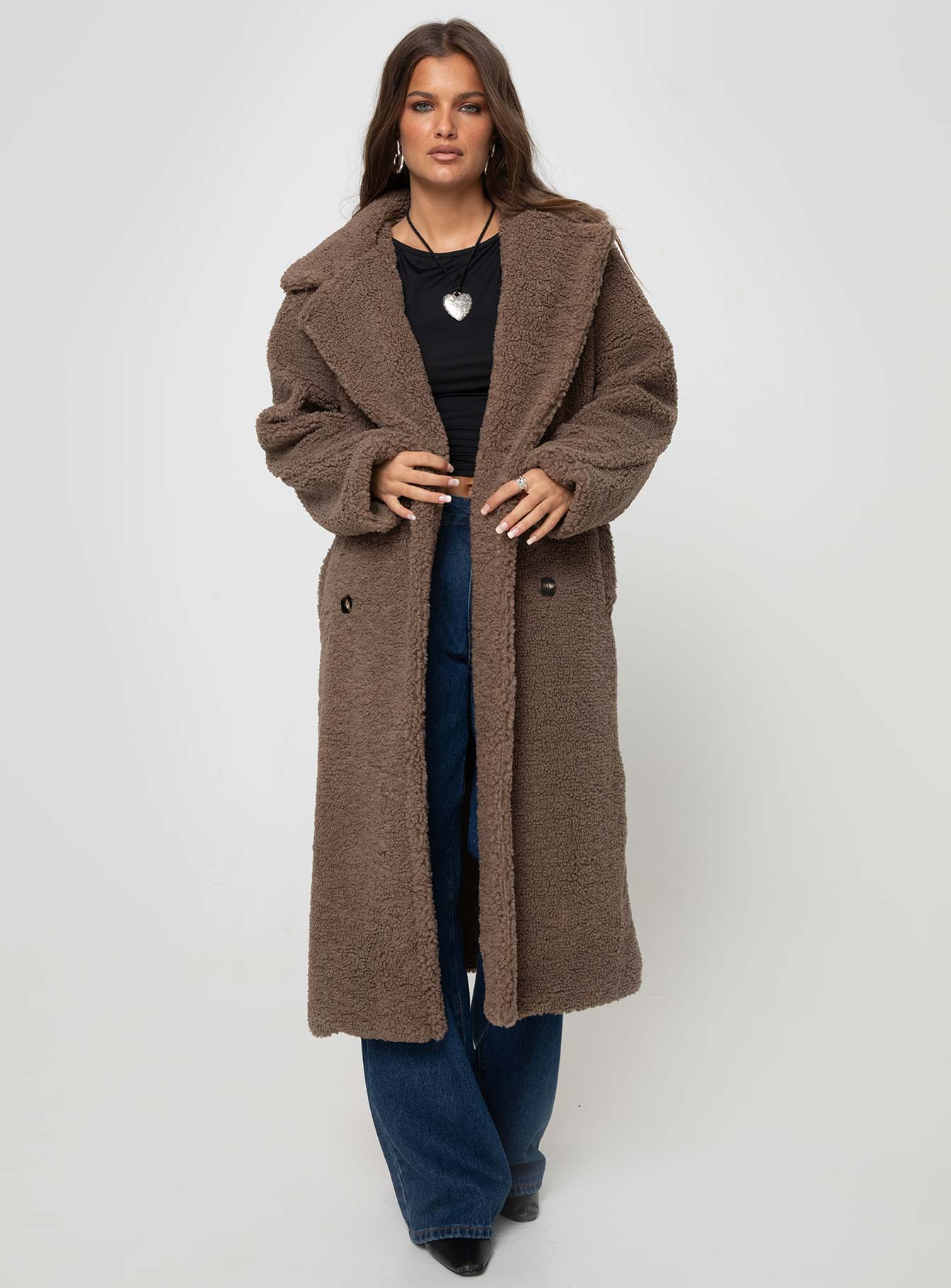 Sonoma Teddy Coat Brown