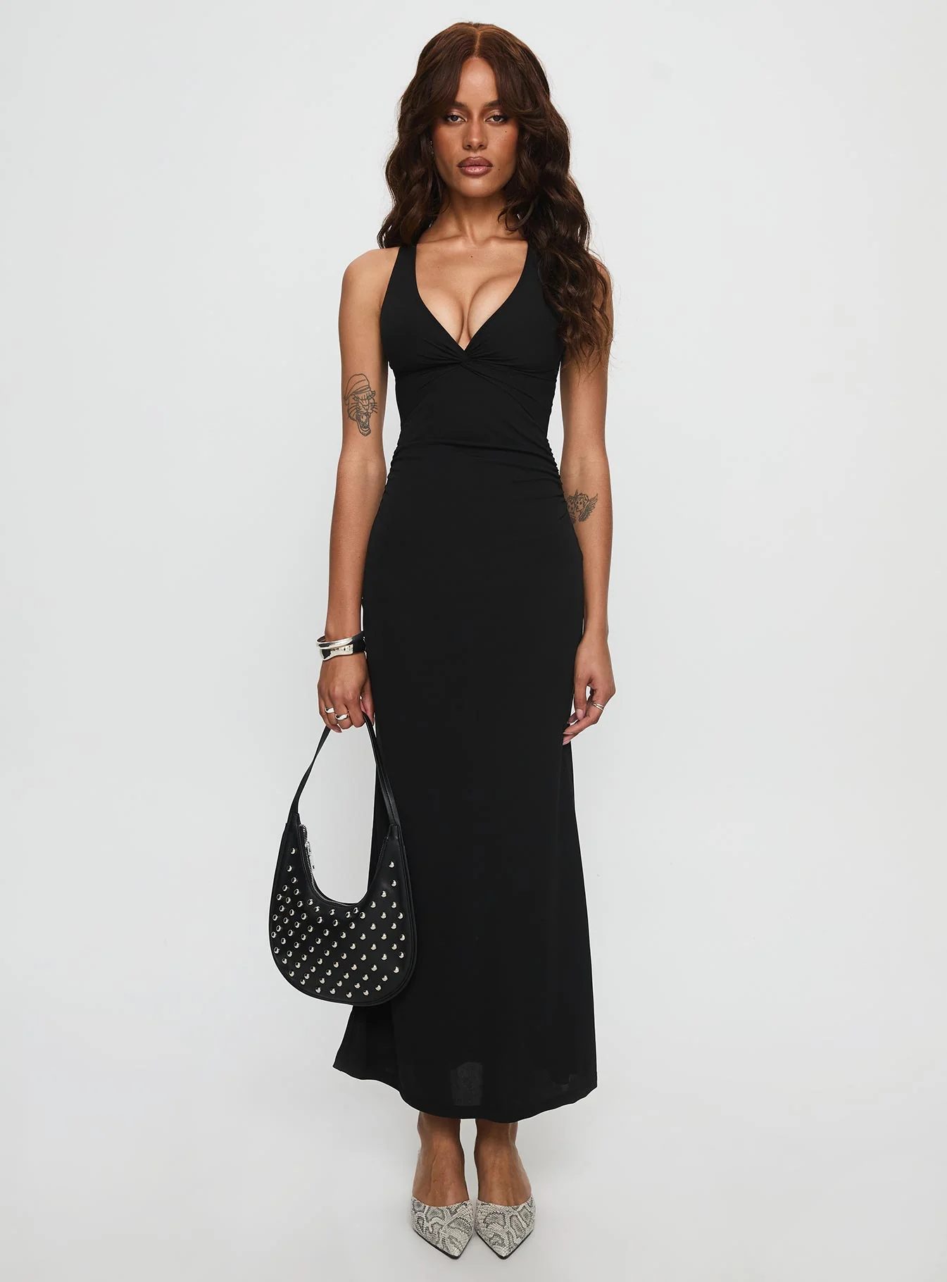 Mesmerise Halter Maxi Dress Black