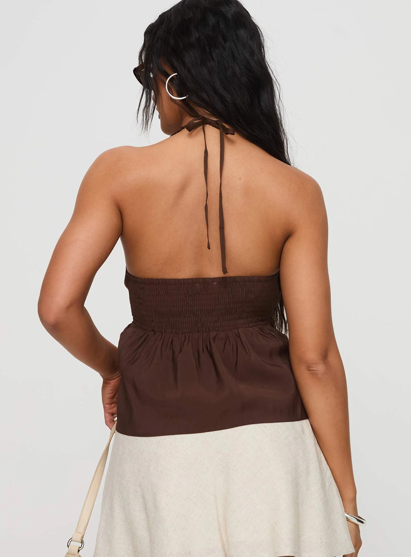 Gadot Halter Top Brown