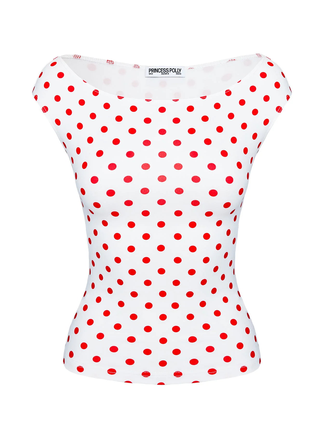 Cheirosa Off Shoulder Top White / Red