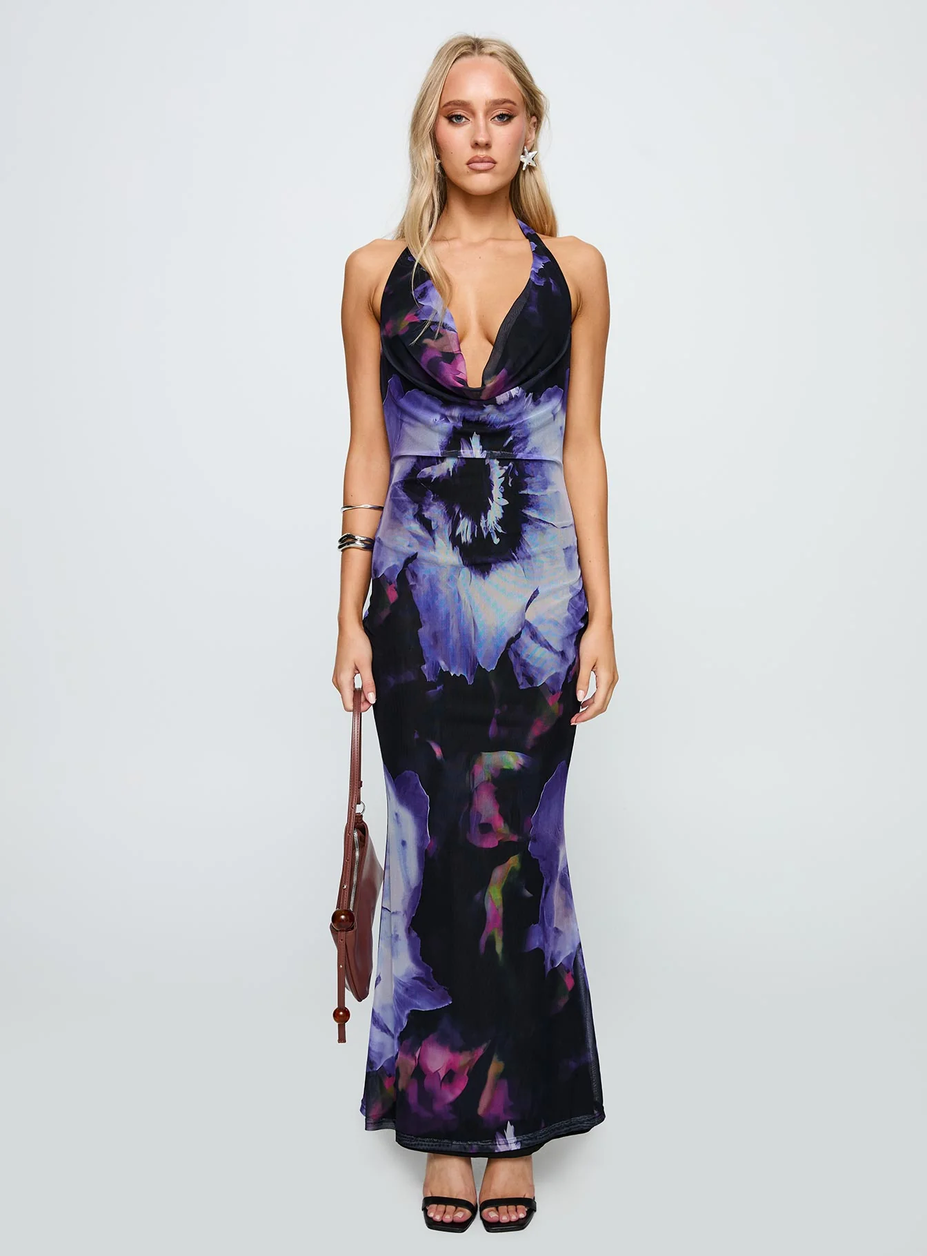 Bittersuite Cowl Maxi Dress Black