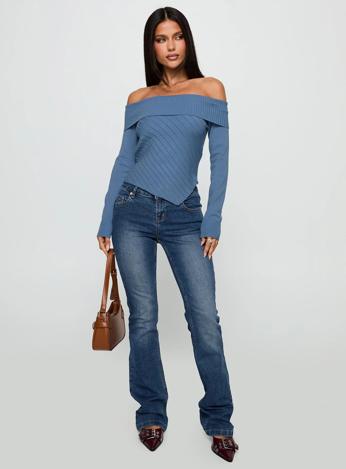 Brisa Long Sleeve Top Blue