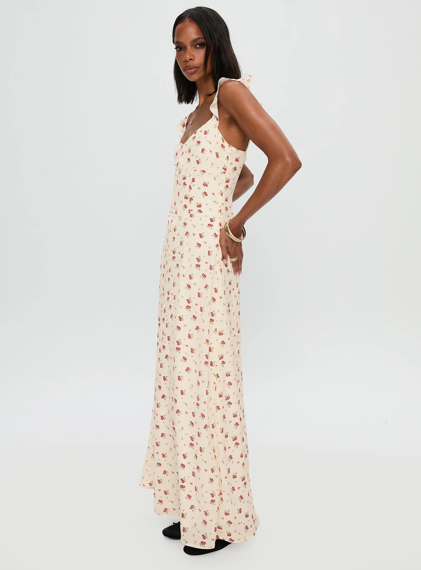 Maryana Maxi Dress Cream / Multi