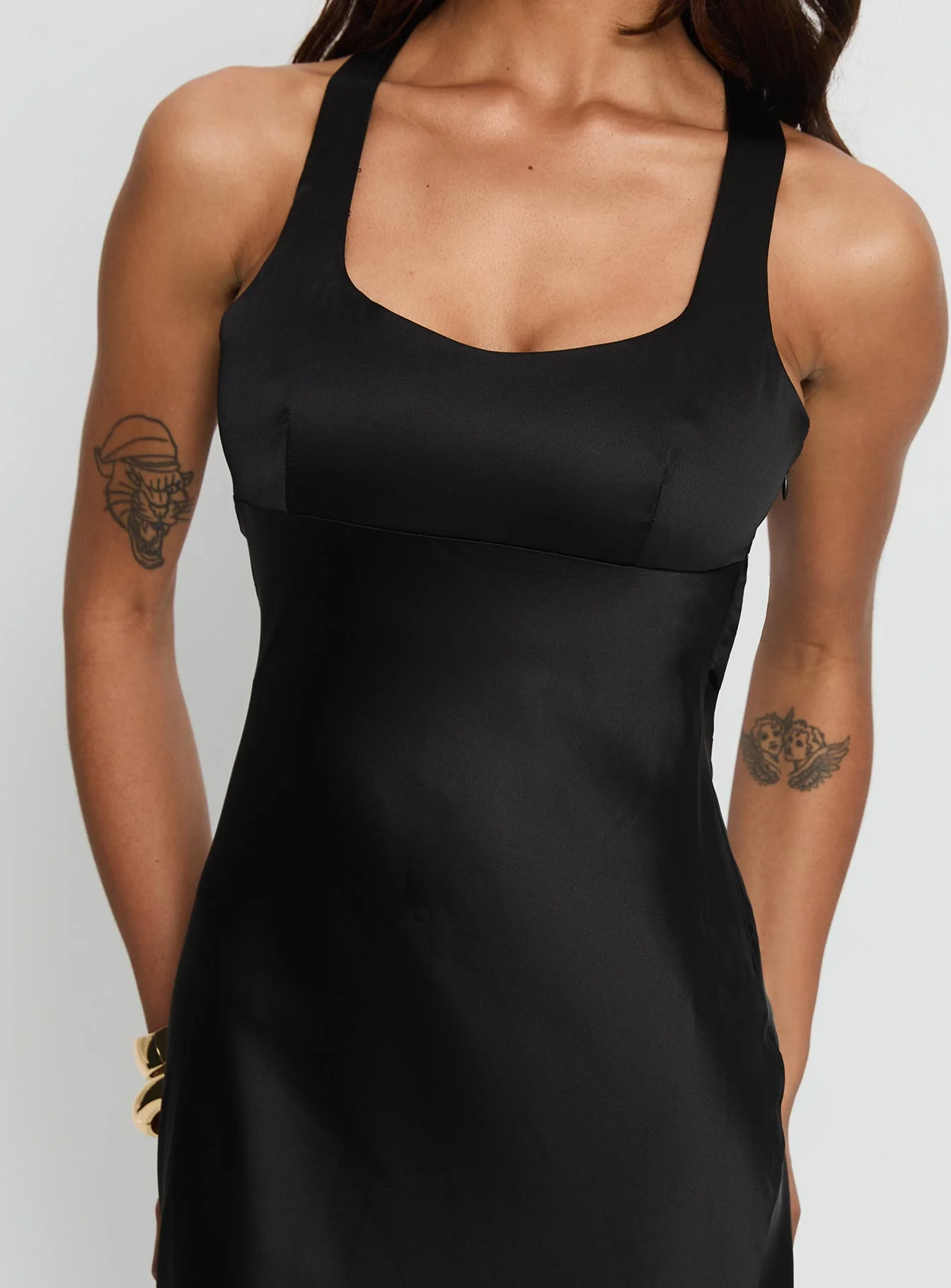 Alter Egos Drape Maxi Dress Black