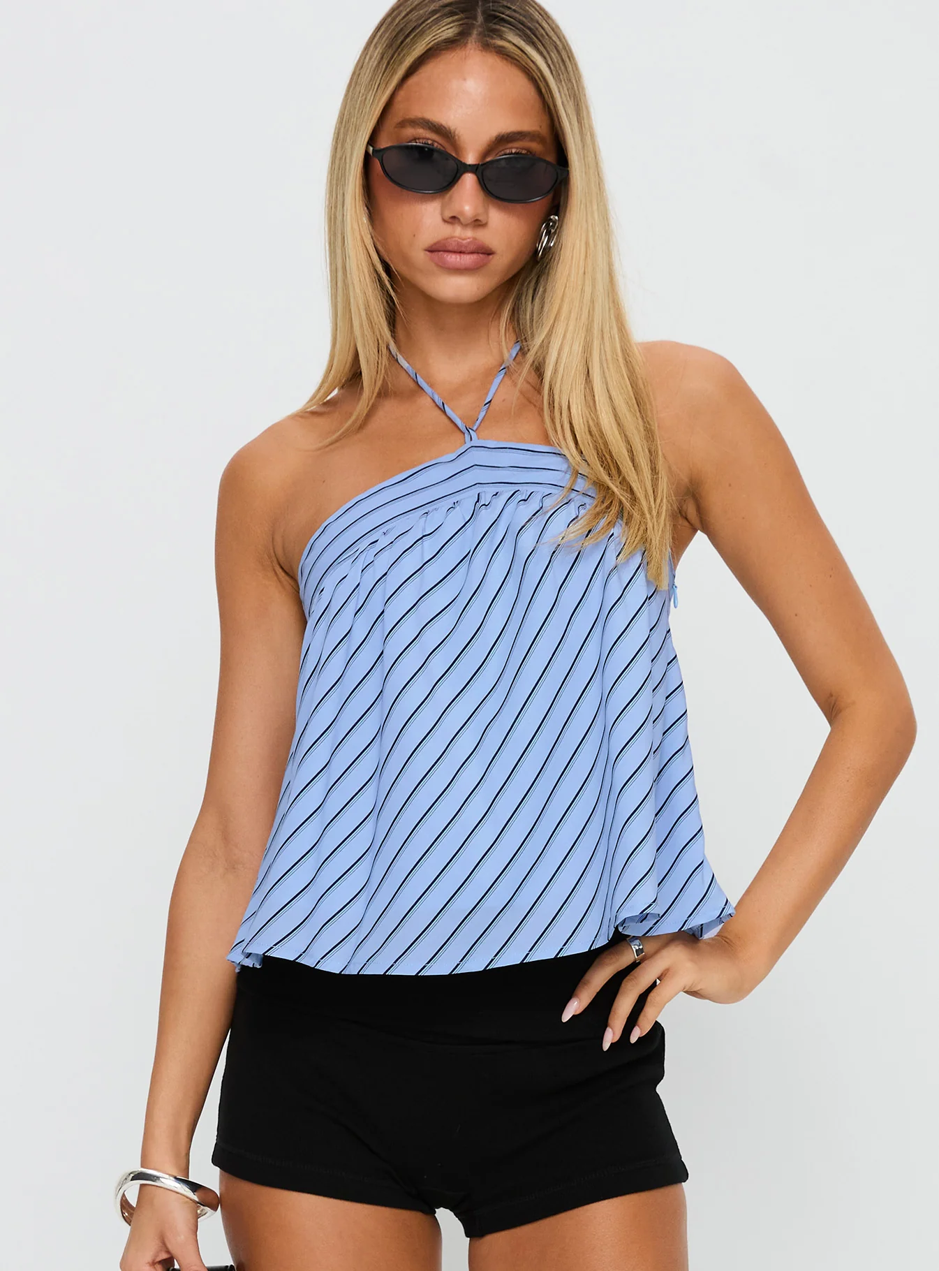 Moonlit Top Blue Stripe