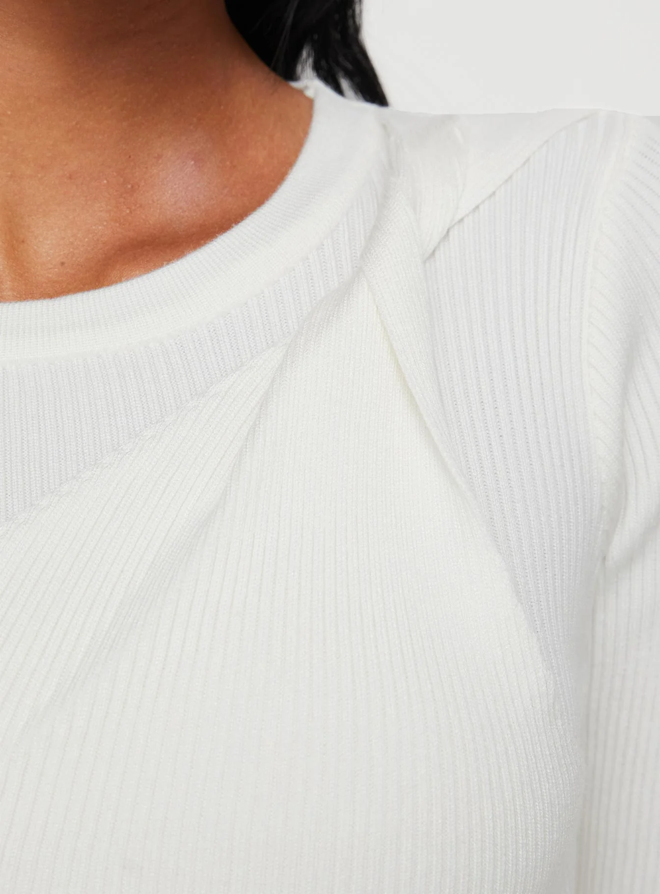 Standen Long Sleeve Top White
