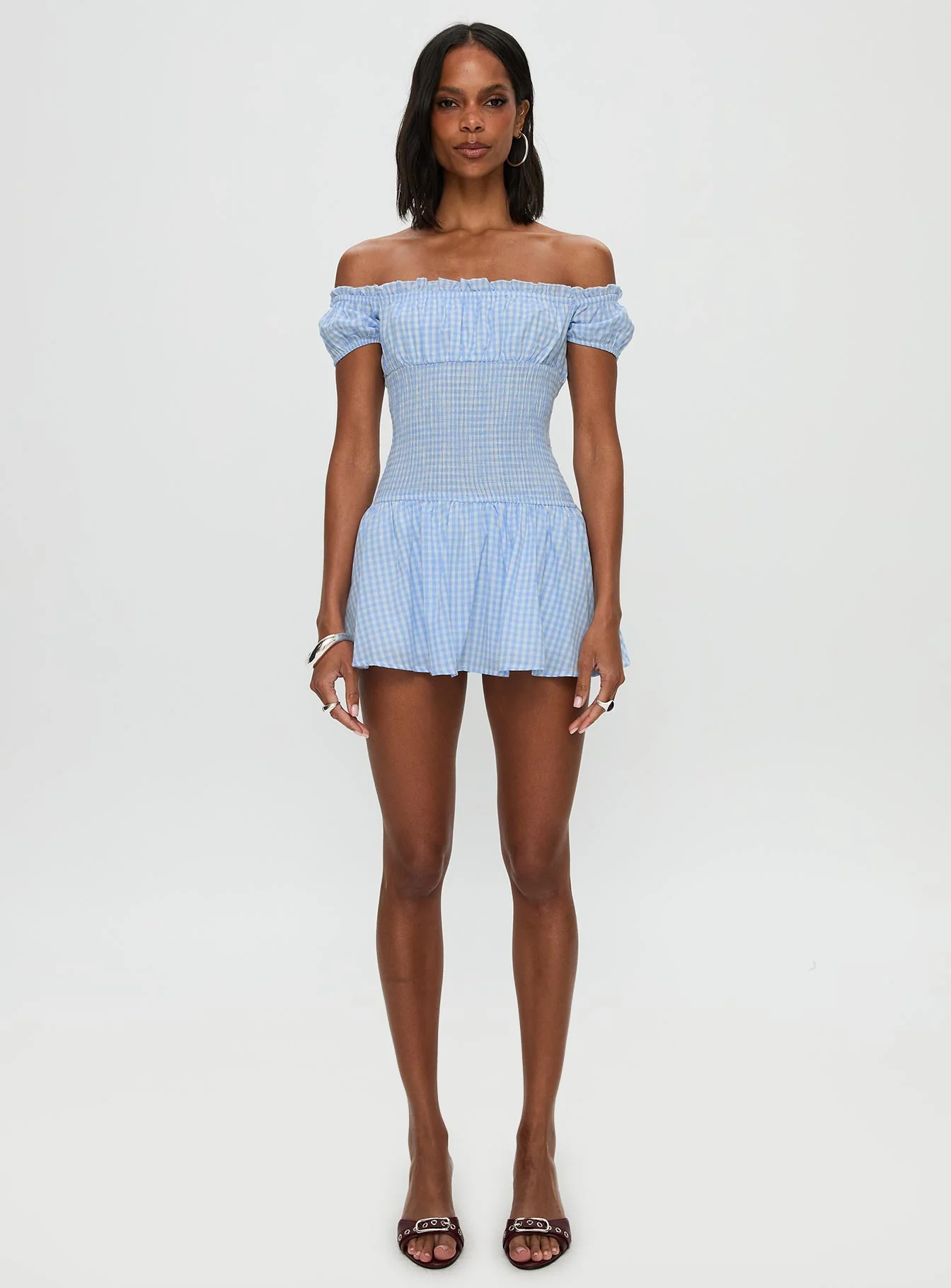 Count My Blessings Playsuit Blue Check