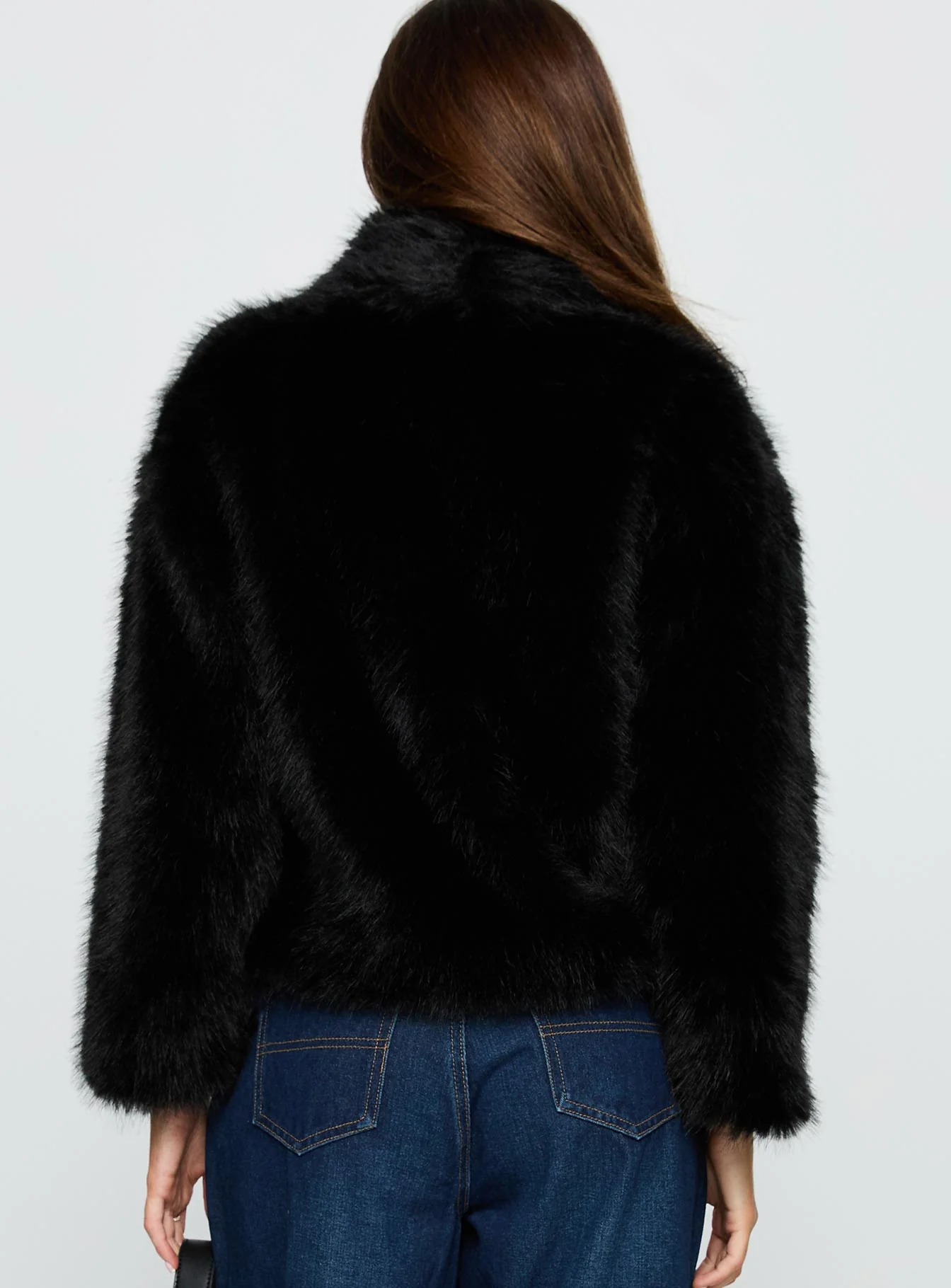 Wayland Faux Fur Jacket Black