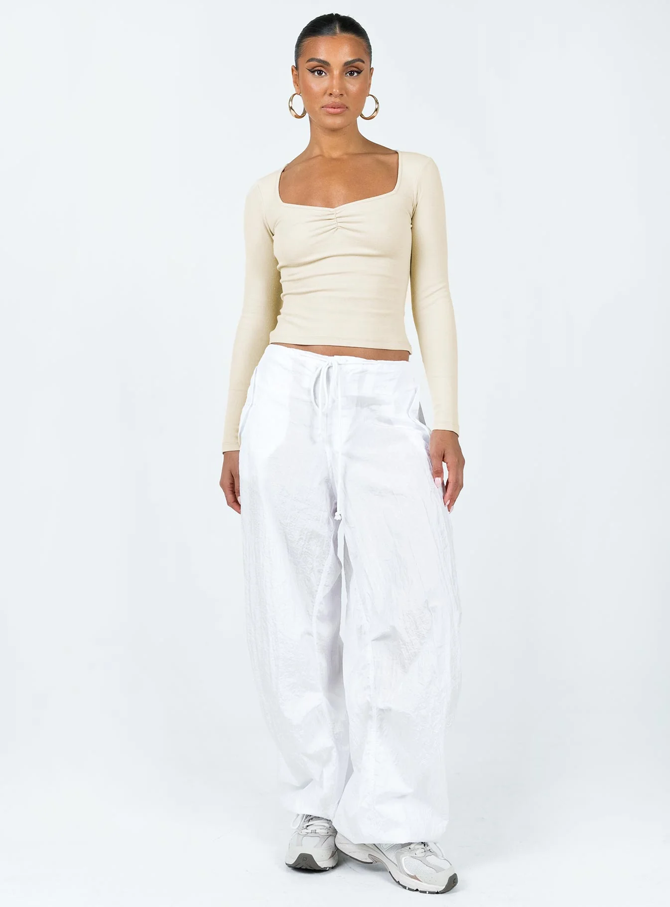 Bradford Long Sleeve Top Beige