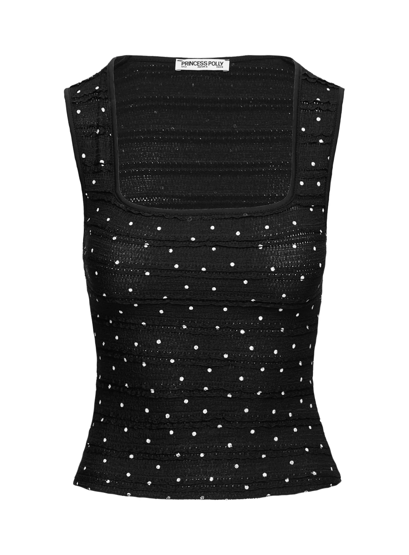 Moonie Ruched Top Black / White