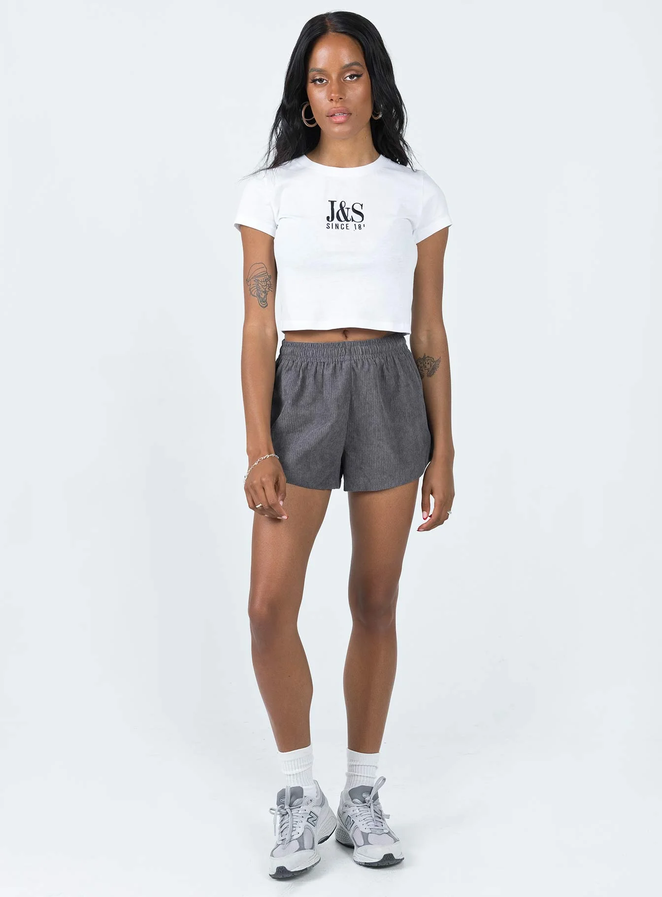 Beach House Shorts Cord Grey