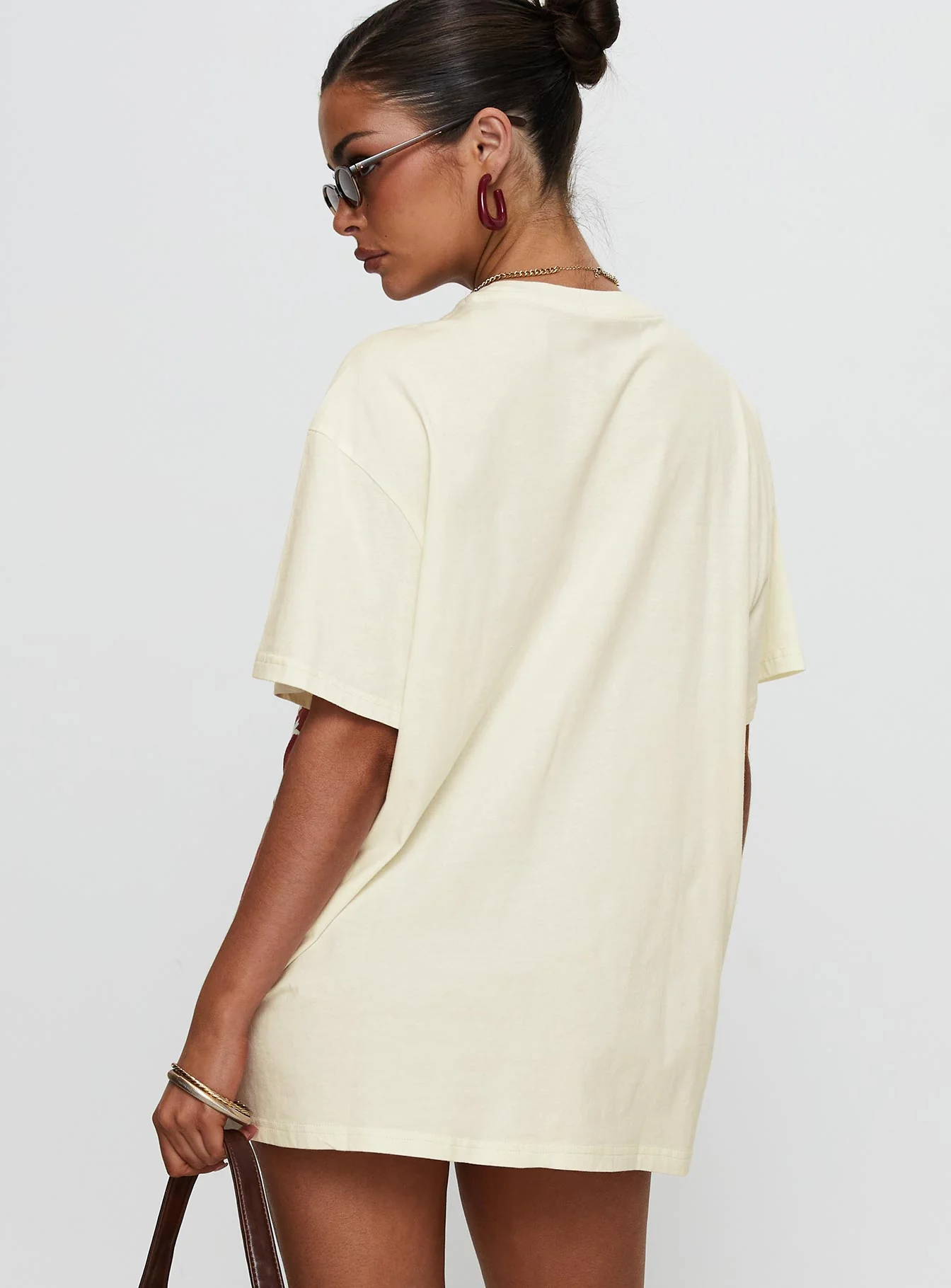 Cherrie Amore Oversized Tee White