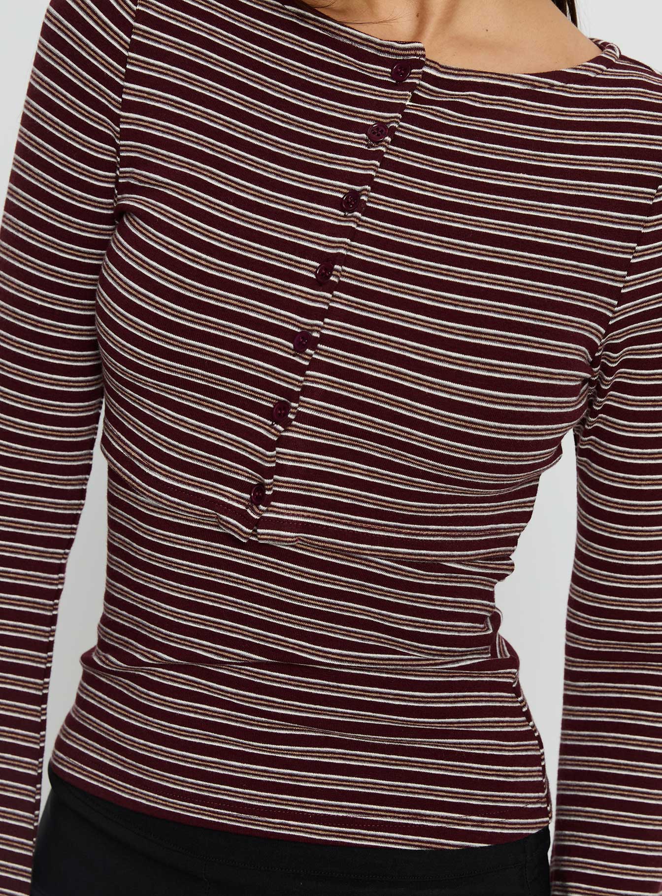 Spence Layered Top Multi Stripe