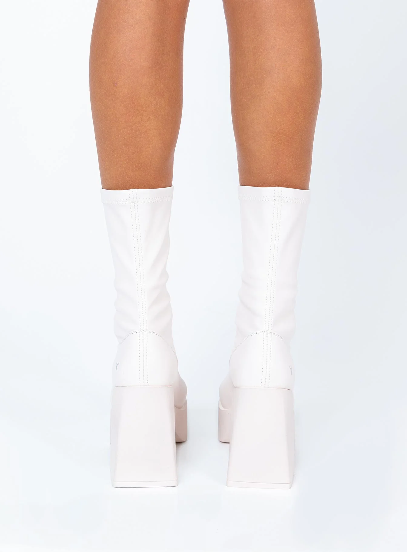 Windsor Smith Baddest Buttermilk Stretch Sock Boots