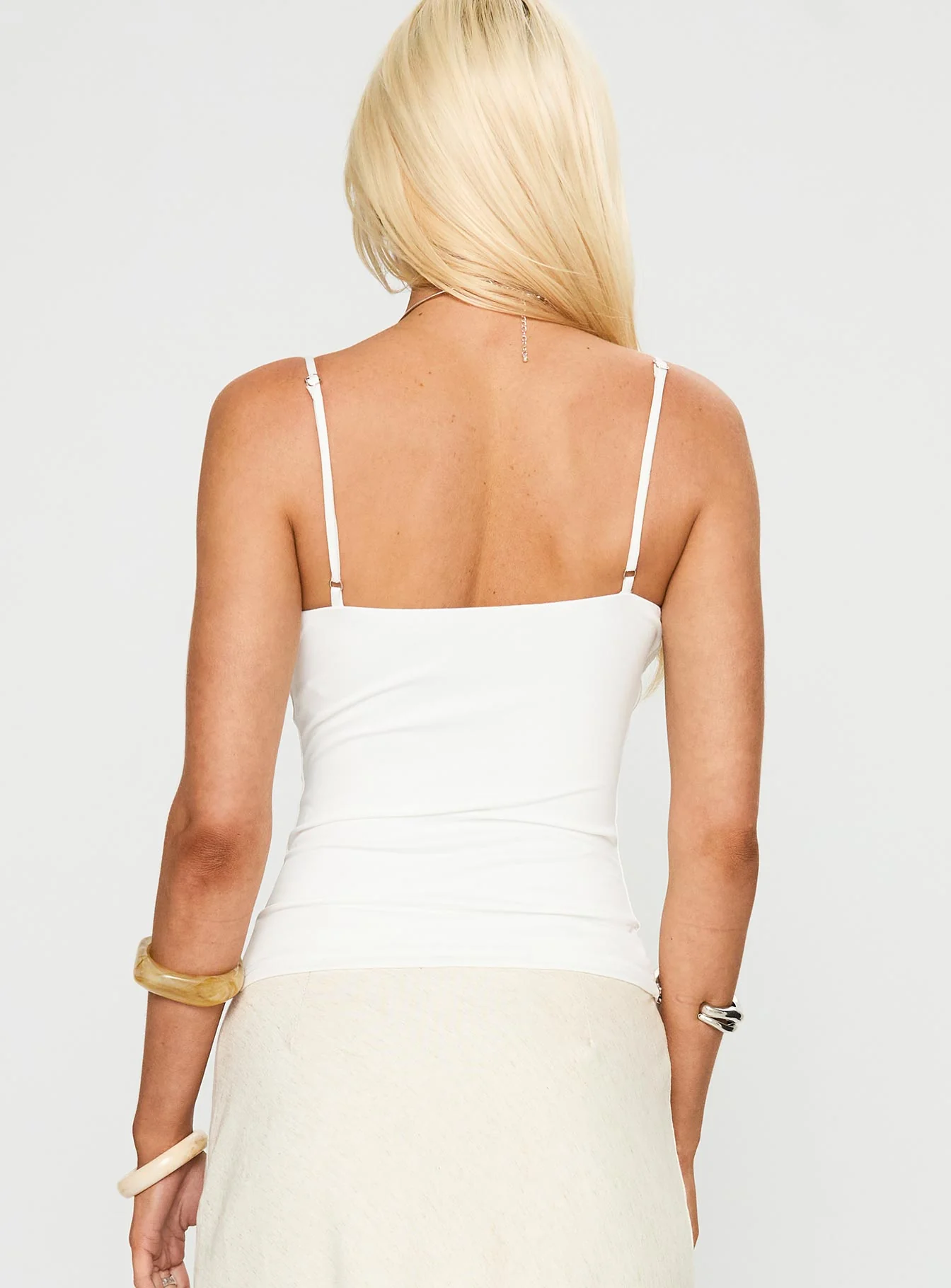 Bet You Wanna Bead Detail Top White
